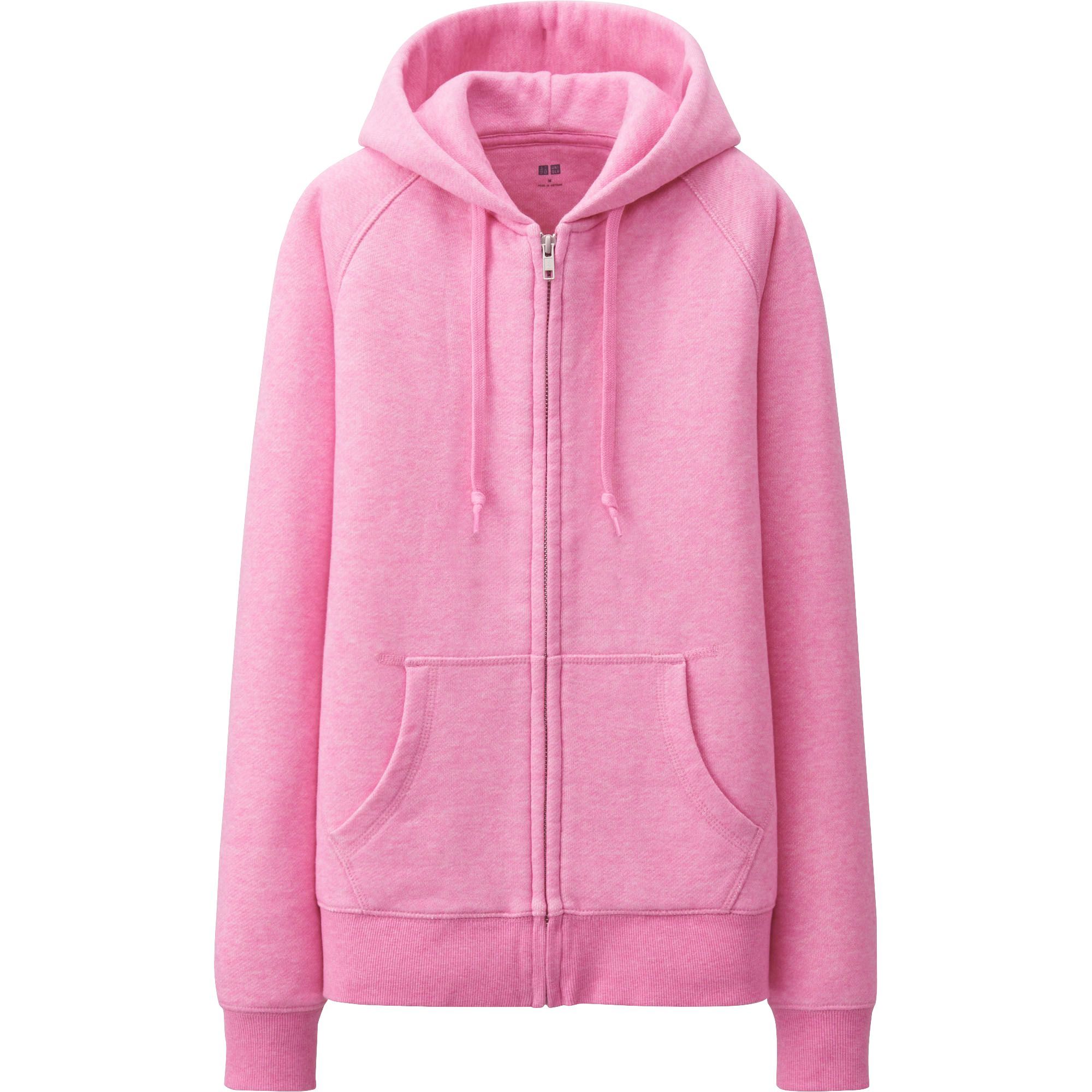 Uniqlo Women Sweat Long Sleeve Full Zip Hooded Jacket in Pink Lyst