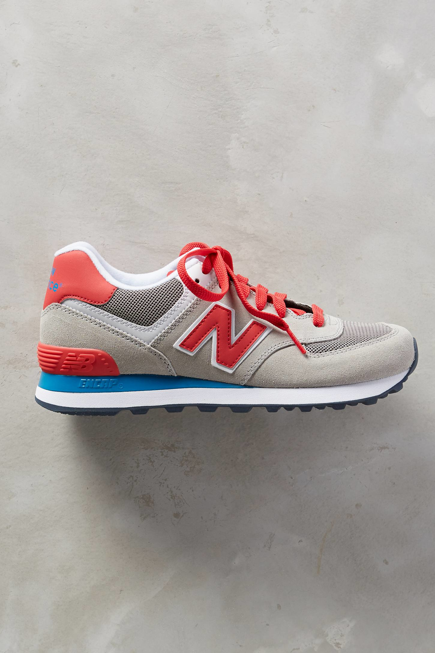 New balance 574 Sneakers in Red | Lyst