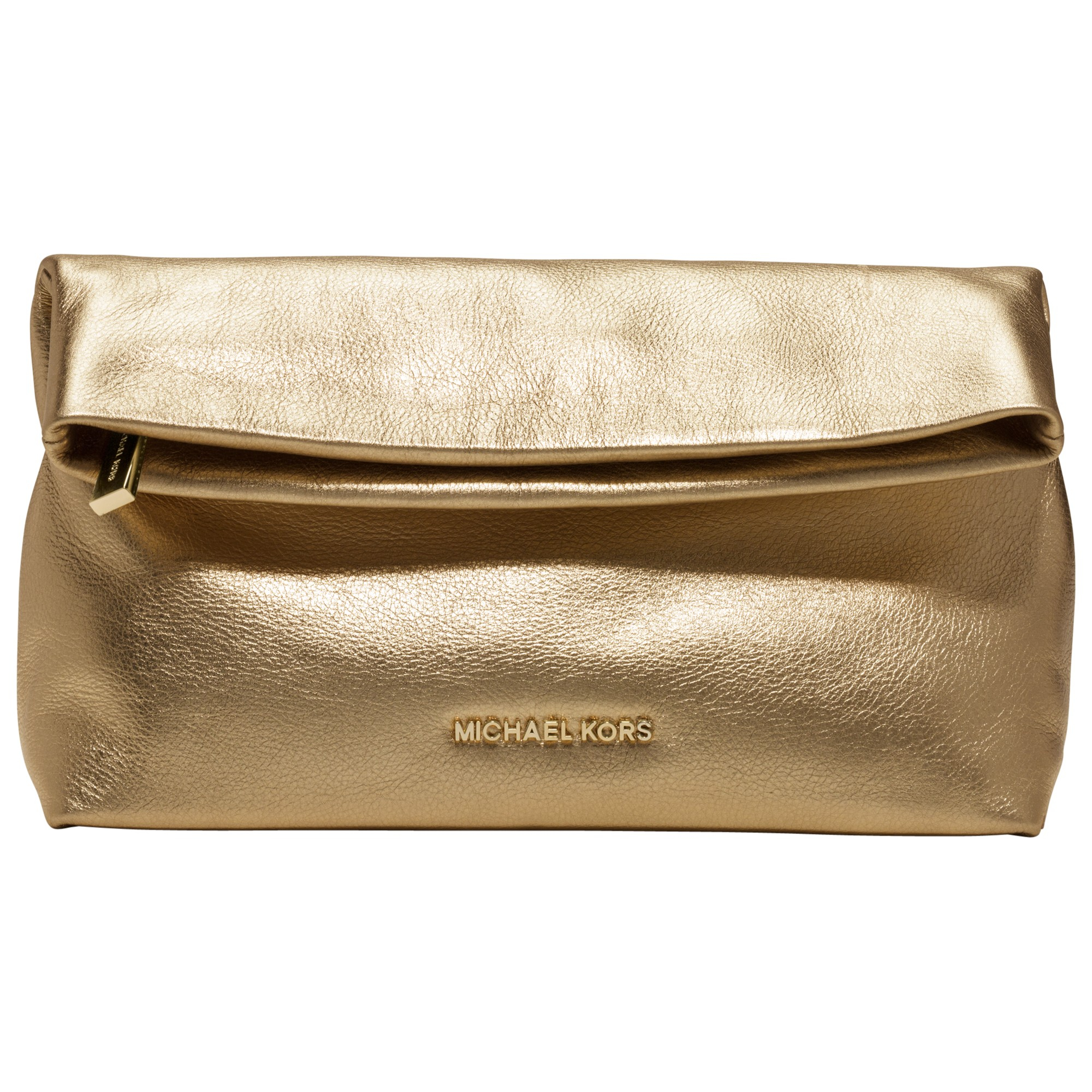 Michael Kors SIGNATURE MK Clutch Purse With Suede And Metal-like Detail |  eBay