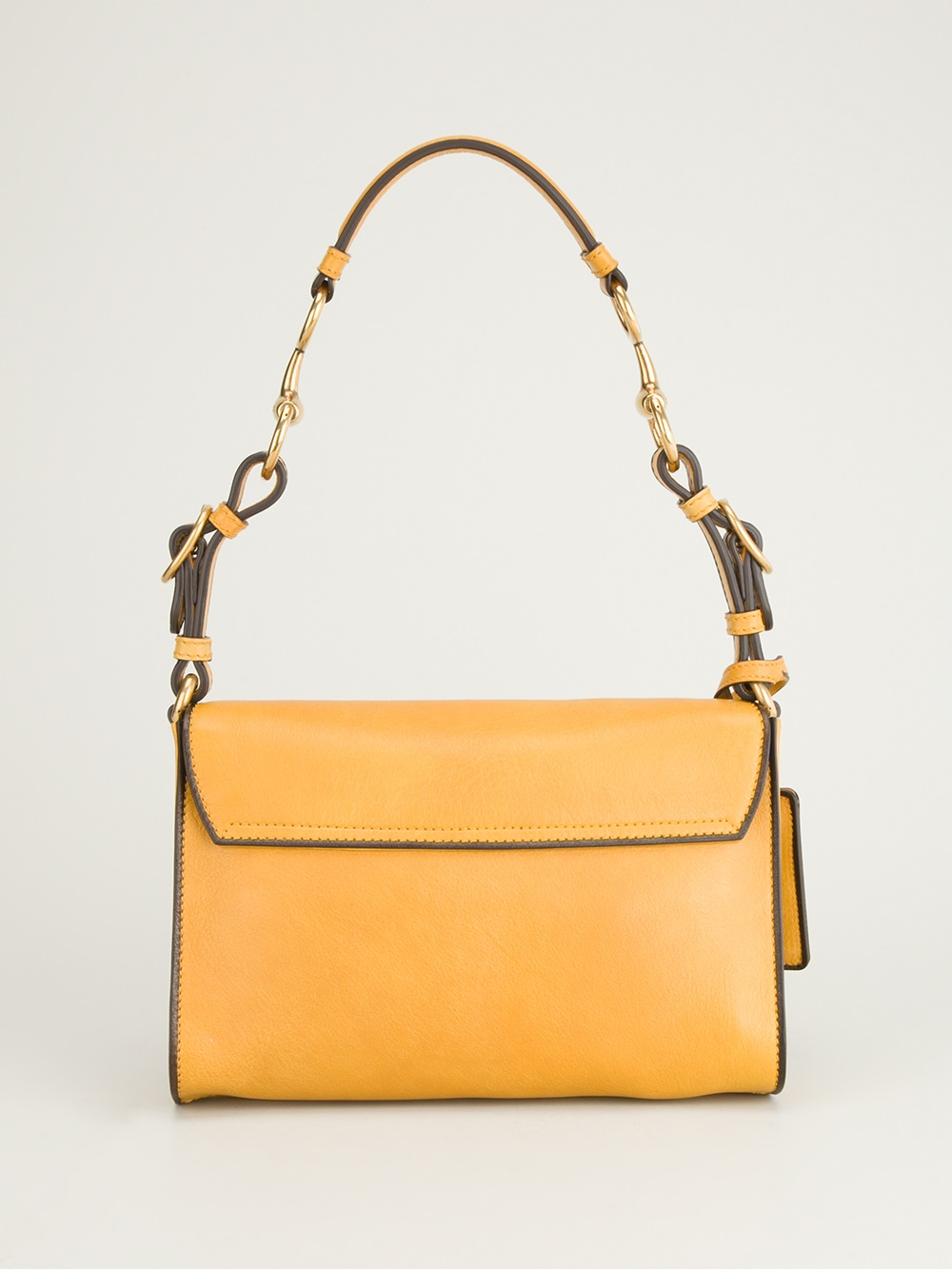 Lyst - Gucci Flap Fastening Shoulder Bag in Yellow