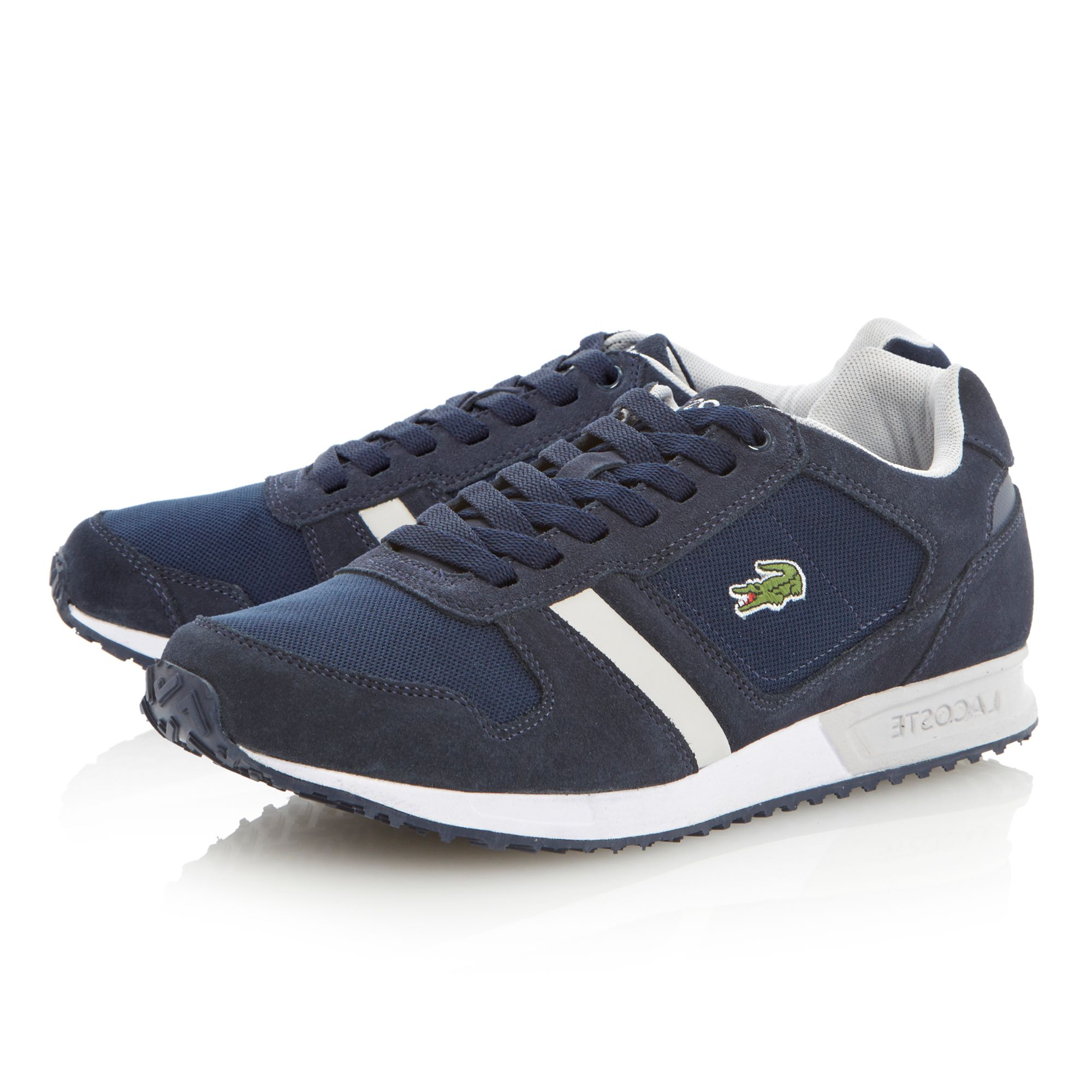 Lacoste Vauban Lace Up Trainers in Blue for Men | Lyst