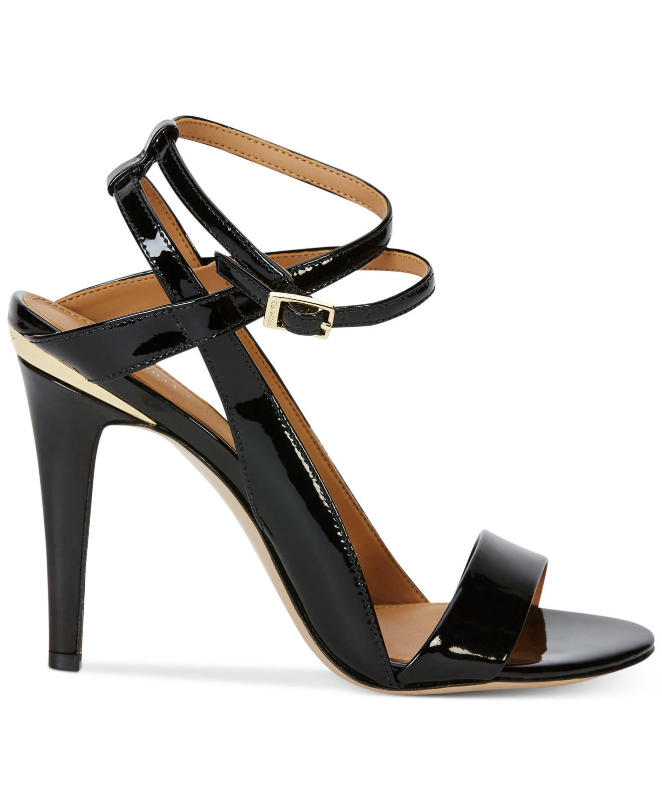 Lyst - Calvin klein Women's Melville Ankle-strap Sandals in Black