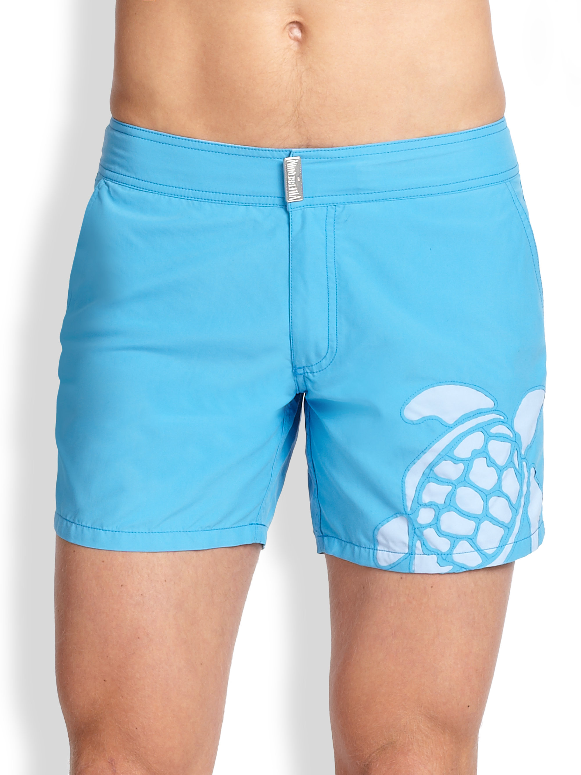 Vilebrequin Meperfo Turtle Swim Trunks In Blue For Men Lyst