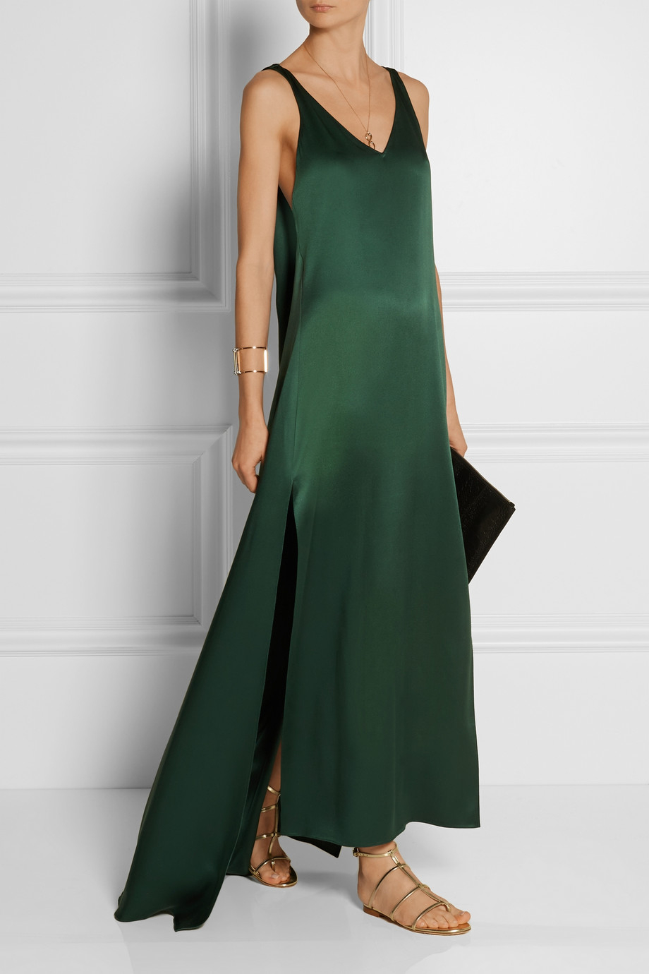 Green Silk Dress