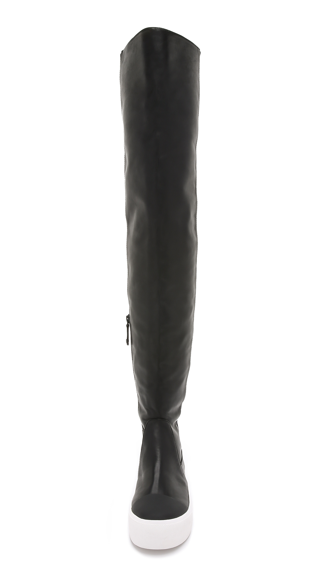 Lyst Dkny Brenda Over The Knee Sneaker Boots Black in Black