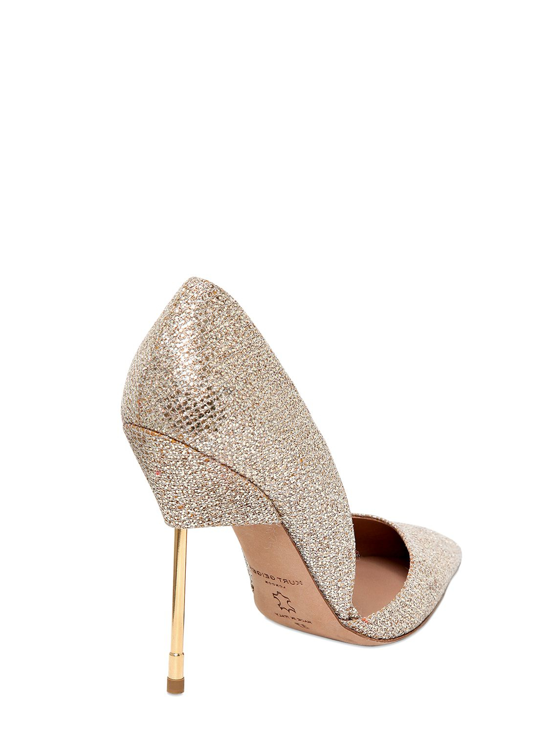 kurt geiger gold pumps