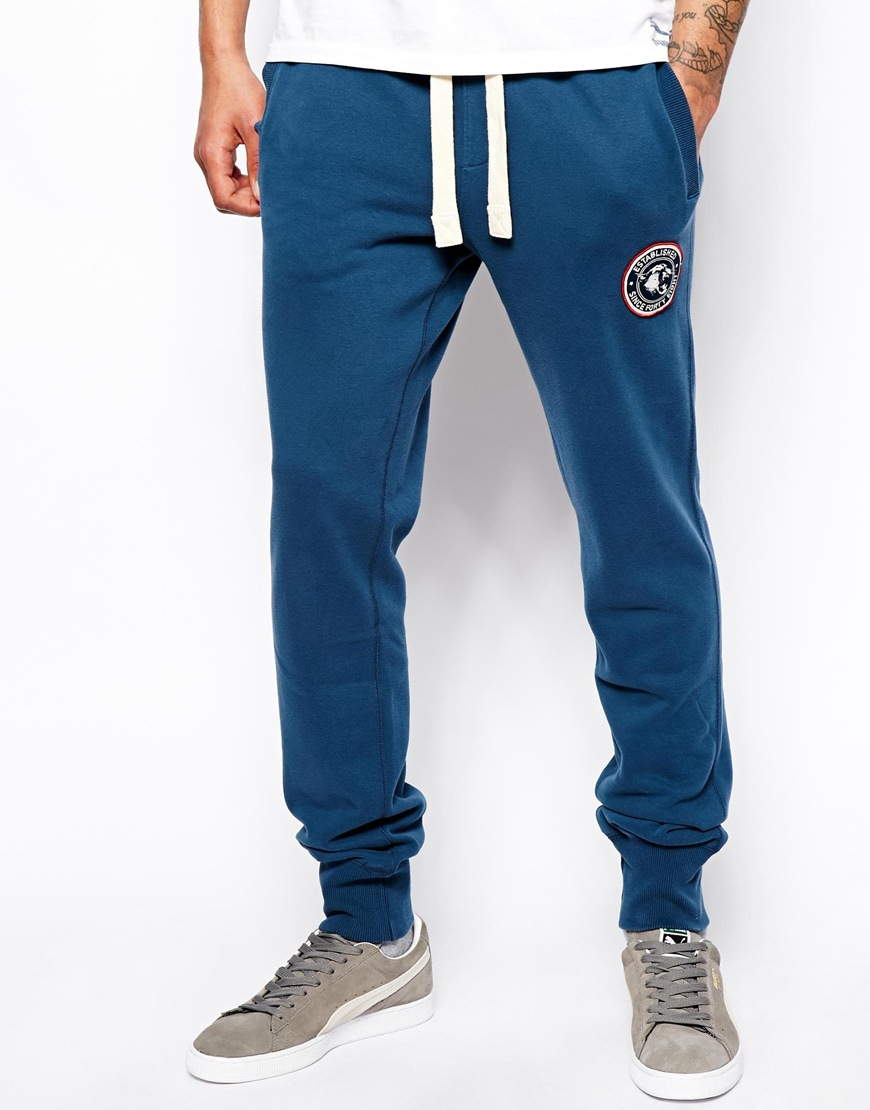 Lyst - Puma Sweatpants in Blue for Men