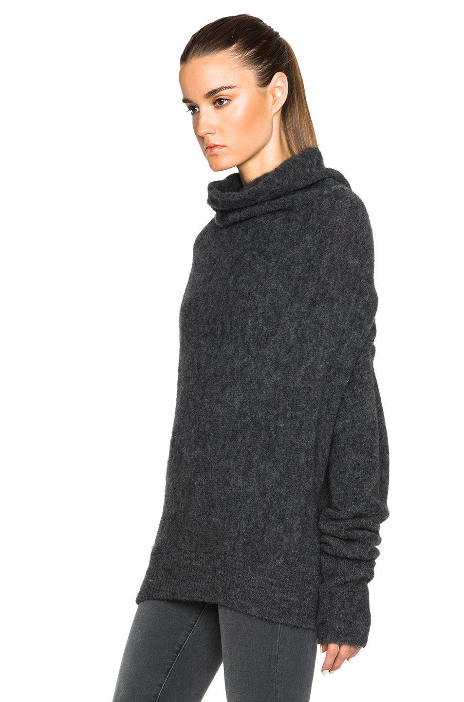 Lyst - Acne Studios Vendome Drape Mohair Sweater in Gray
