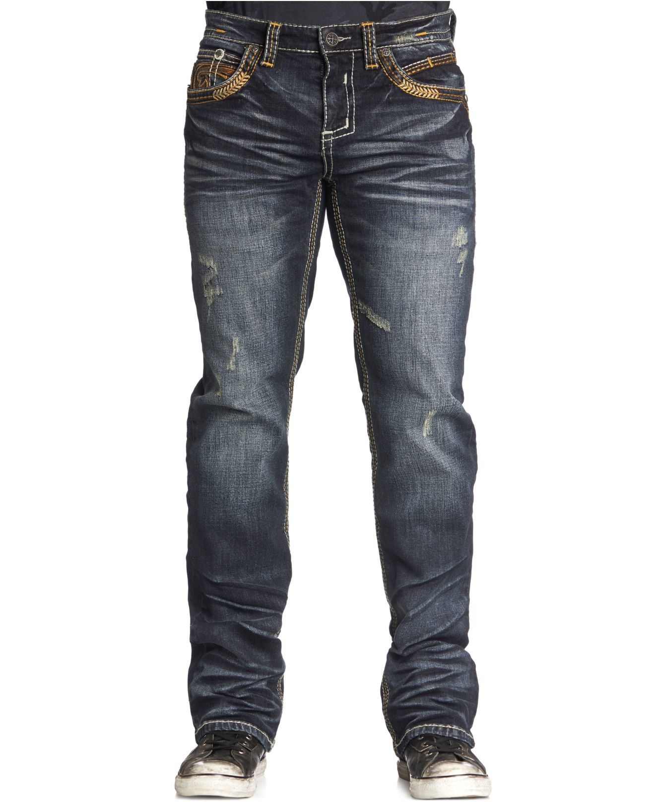 Lyst - Affliction Cooper Fleur Empire Bootcut Jeans in Blue for Men