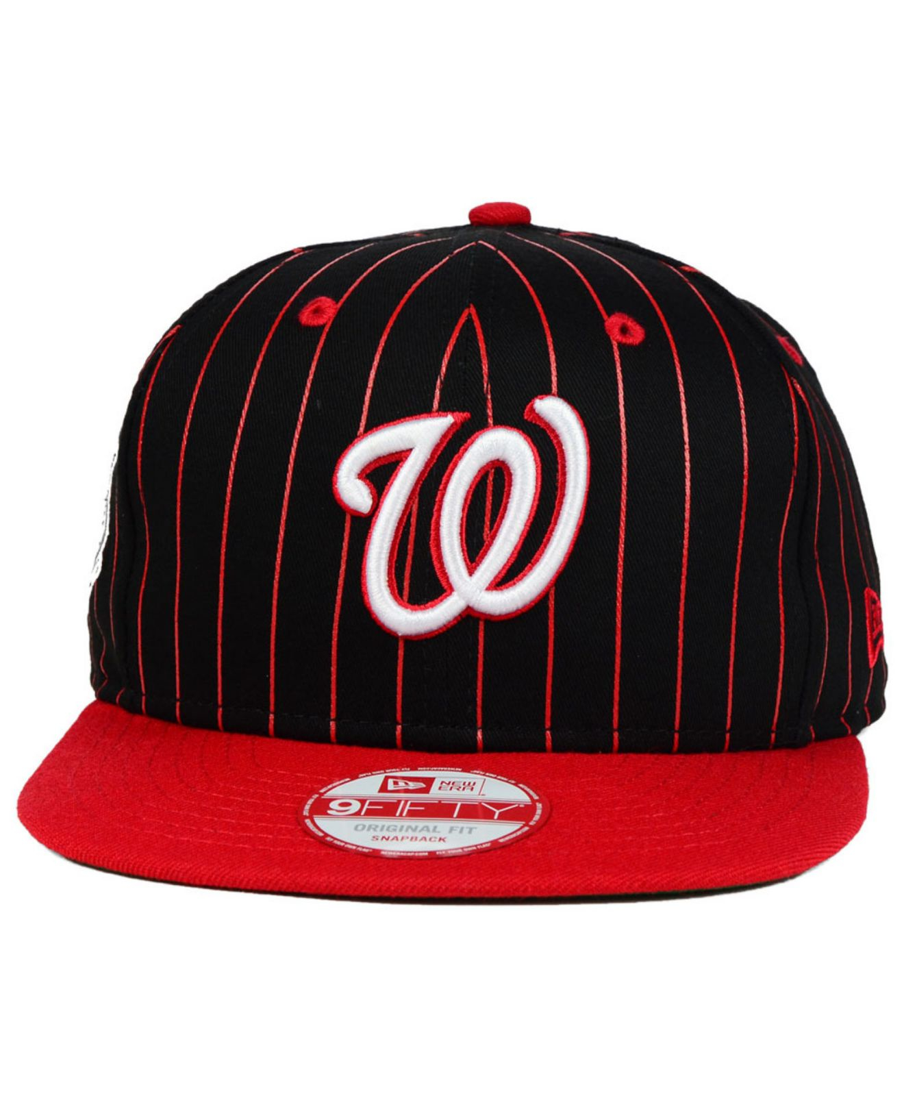 vintage 7 snapbacks logo Pinstripe Washington Nationals Ktz 9fifty Snapback Vintage