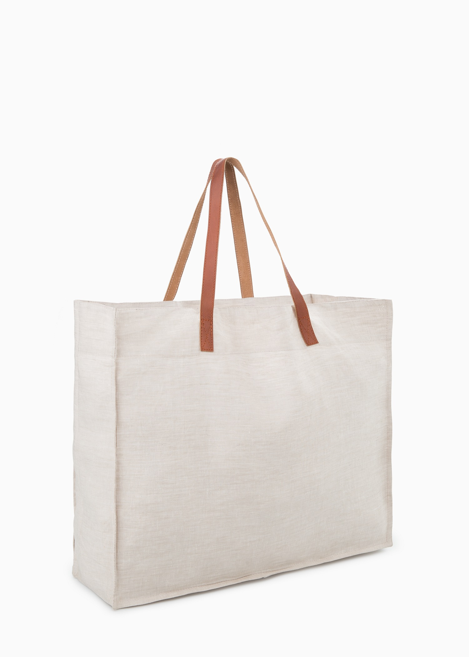 Lyst Violeta By Mango Linen Bag In Natural Gallery