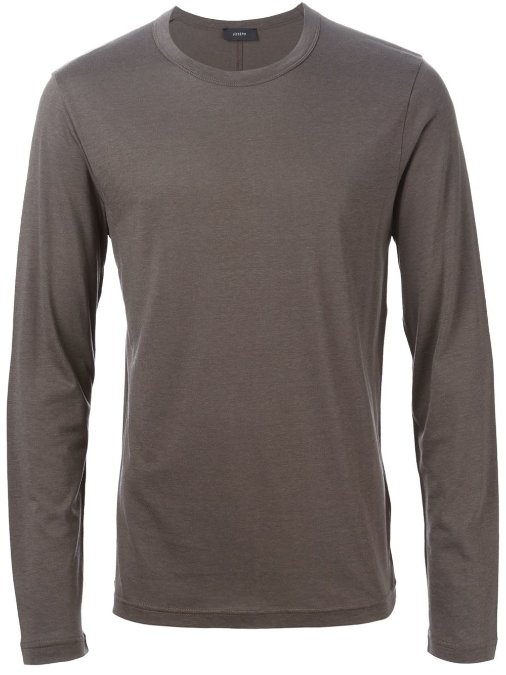 Joseph Long Sleeve T-shirt in Brown for Men | Lyst
