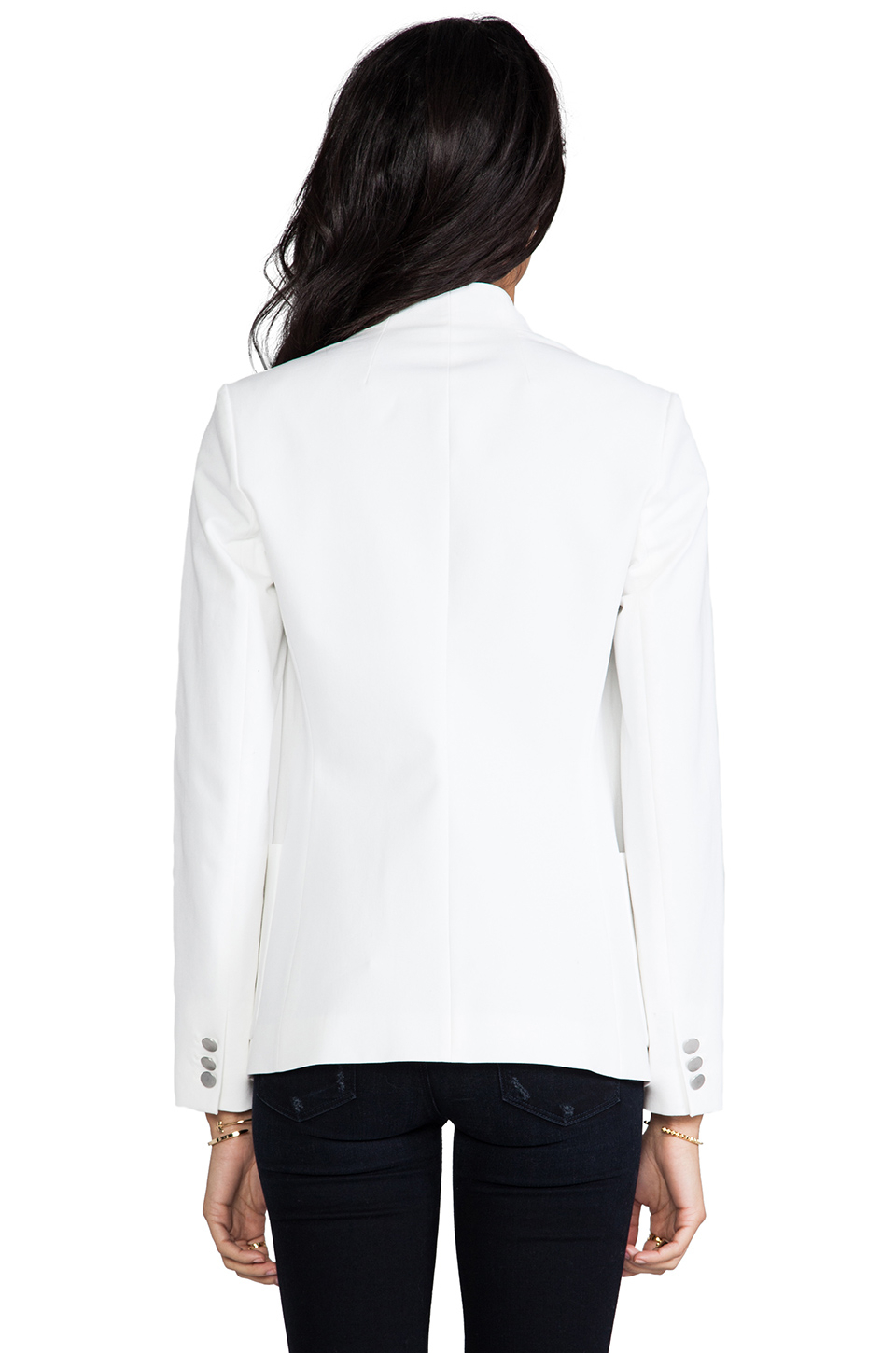 Lyst - Theory Checklist Kacela Jacket in White in White