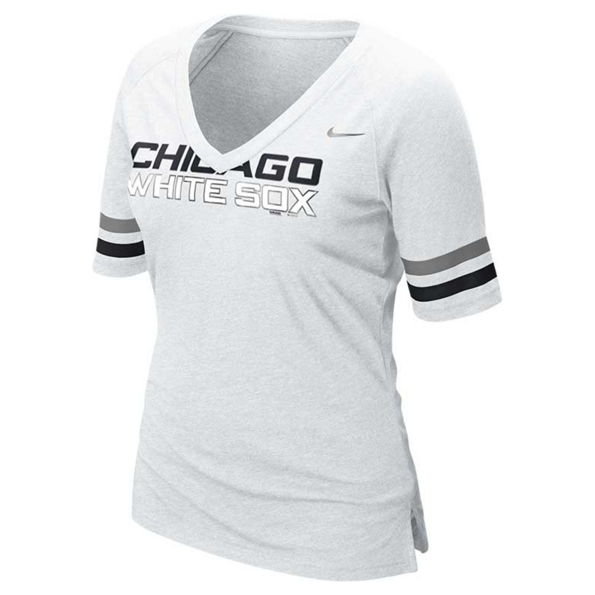 Nike Womens Shortsleeve Chicago White Sox Vneck Tshirt in White | Lyst