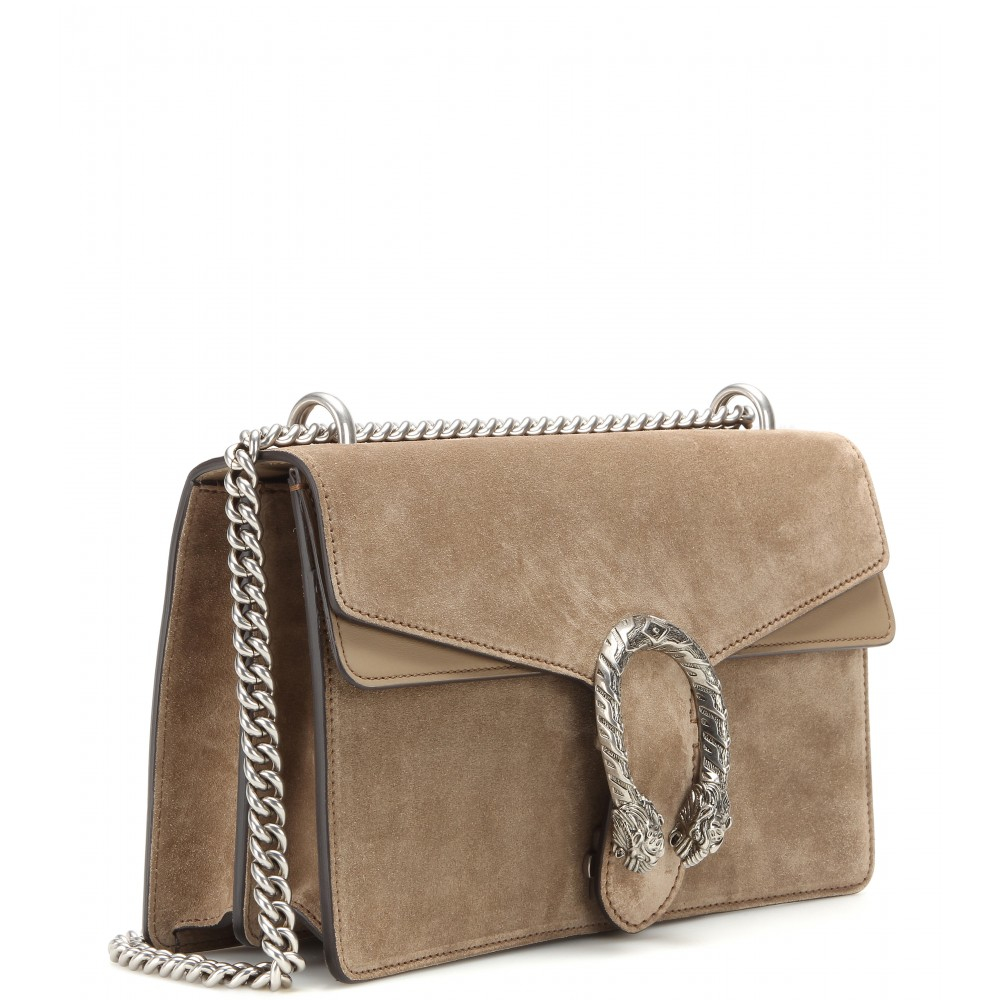 Lyst Gucci Dionysus Suede And Leather Shoulder Bag In Natural Gallery