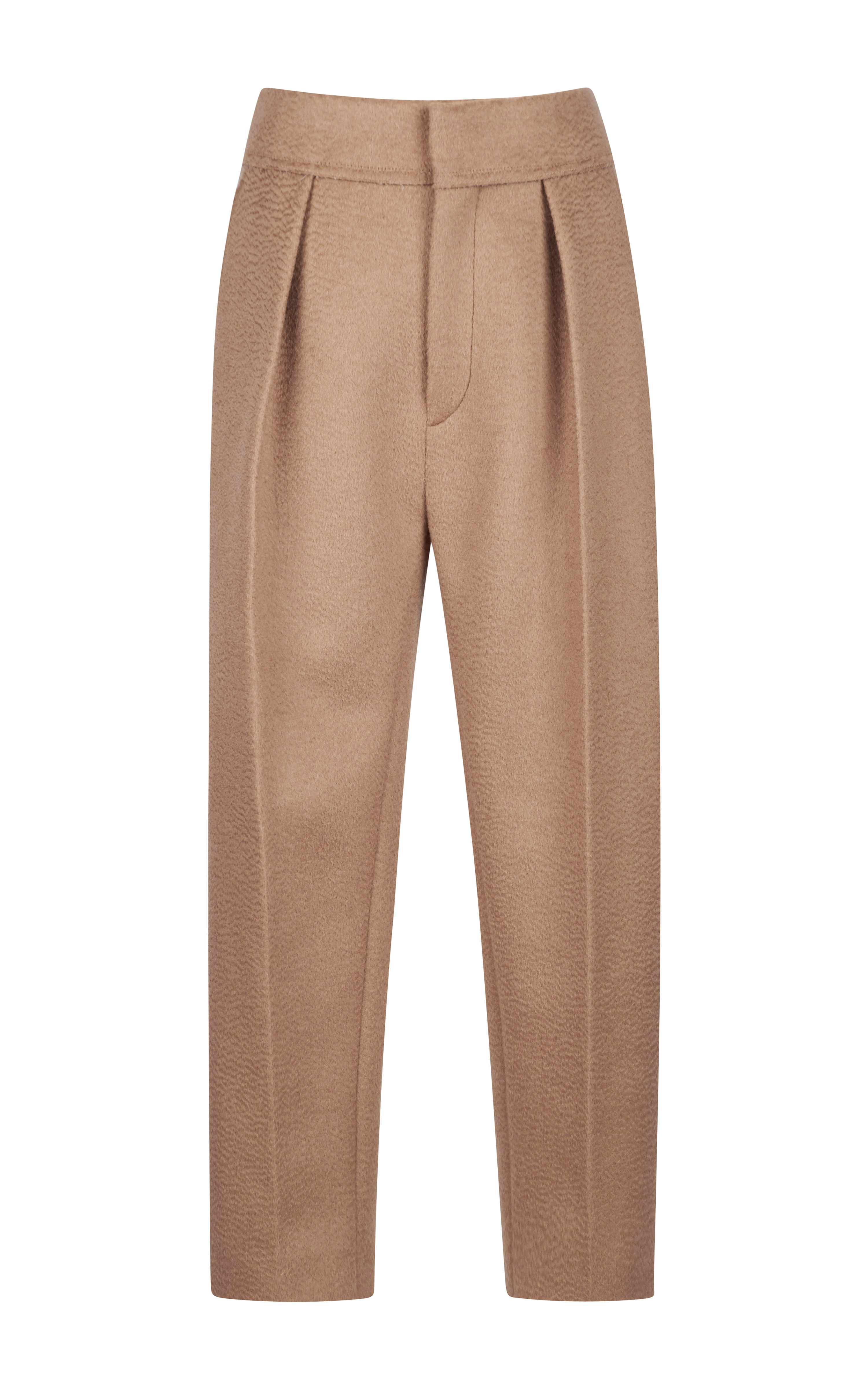 Lyst - Sonia Rykiel Jersey Bonded Camel Hair Pants in Natural