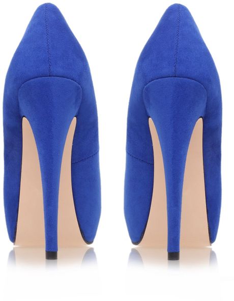 Carvela Kurt Geiger Kaci High Heel Platform Court Shoes in Blue | Lyst