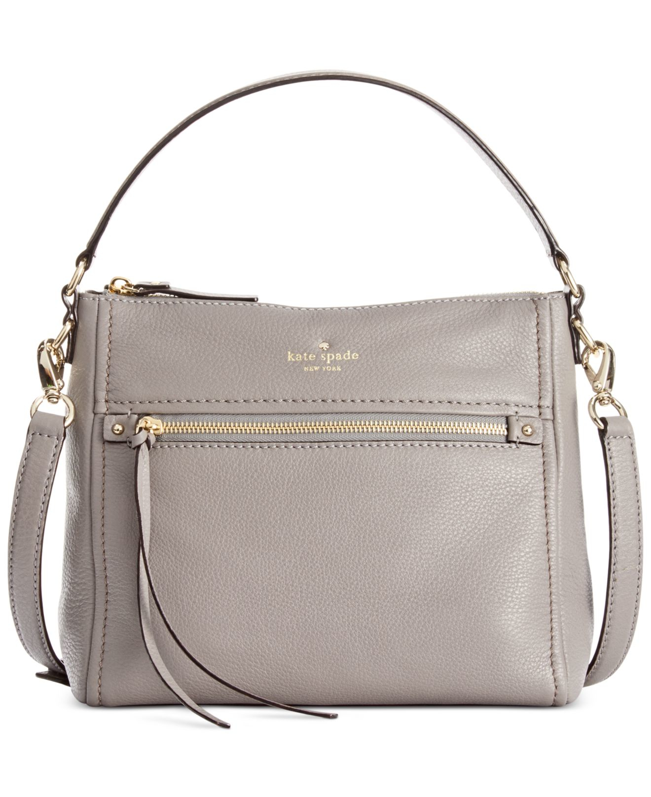 Lyst Kate Spade New York Cobble Hill Small Harris Shoulder In Gray Gallery