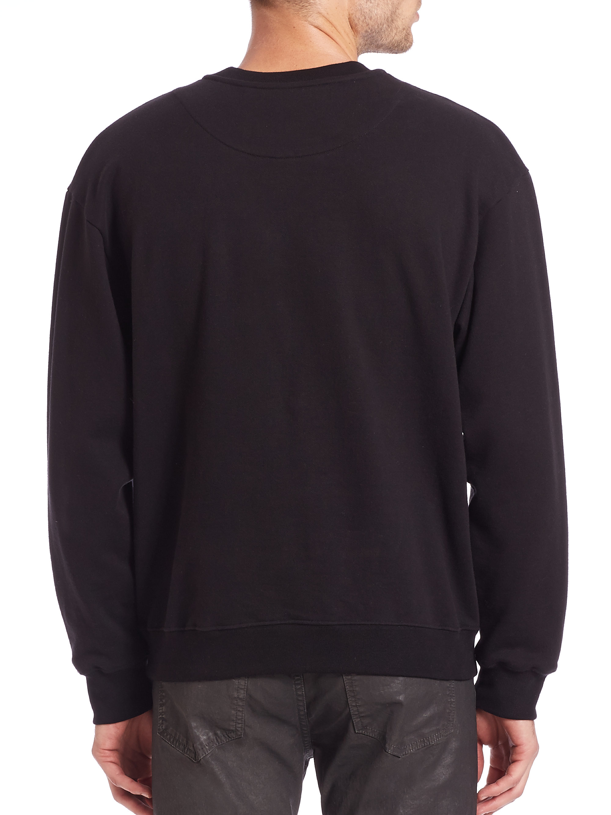 Lyst - Mcq Oversized Graphic Sweatshirt in Black for Men