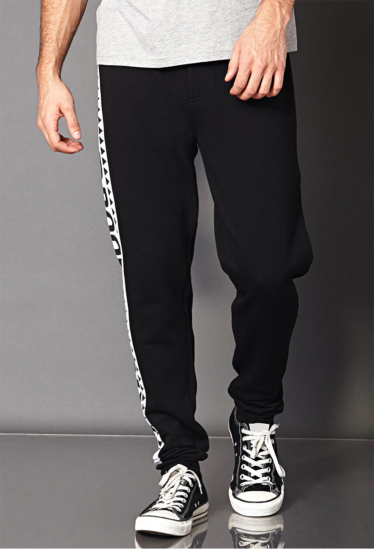 Lyst - Forever 21 Brooklyn Nyc Sweatpants in Black for Men