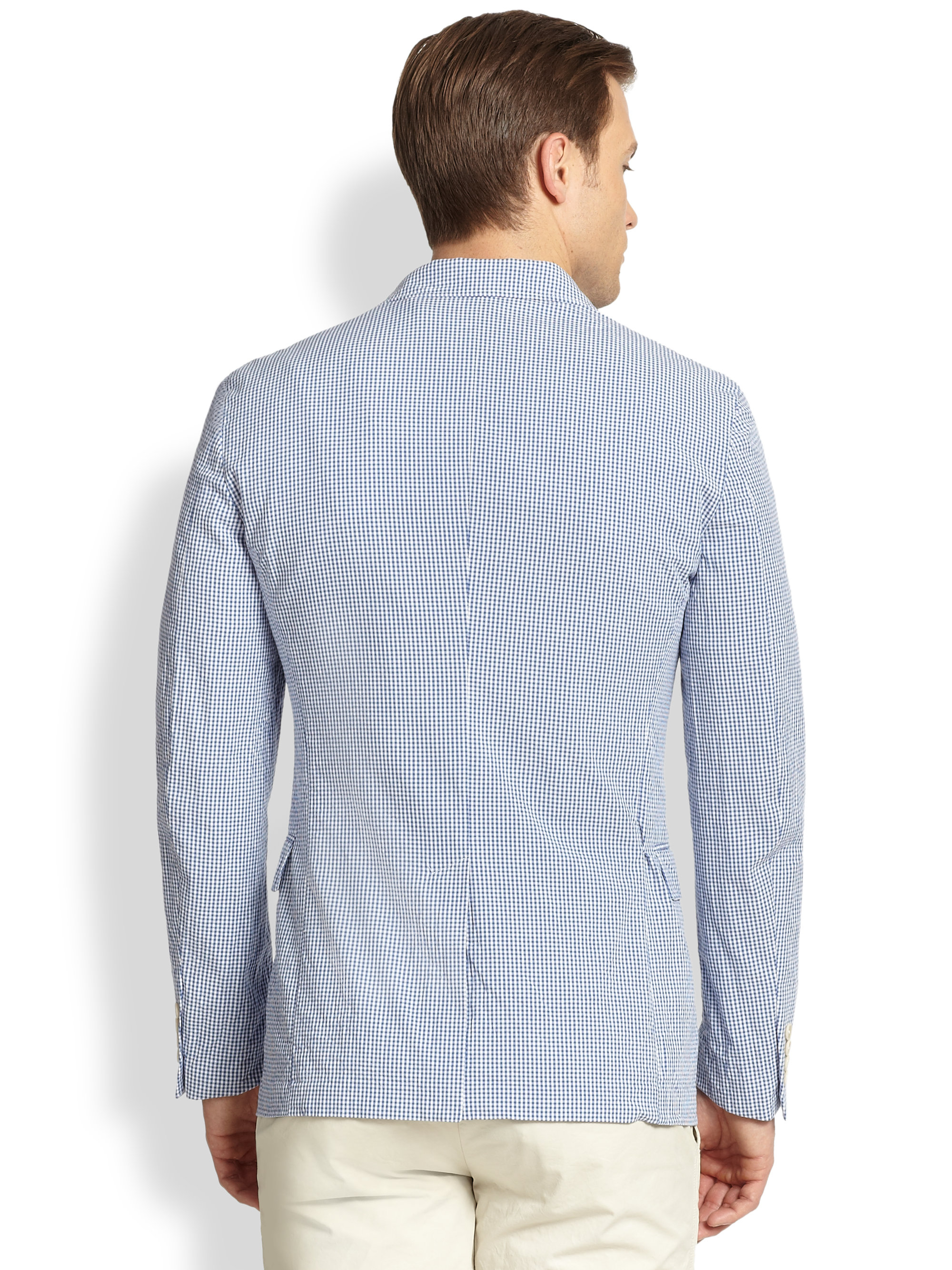 Lyst Polo Ralph Lauren Gilford Seersucker Sportcoat In Blue For Men