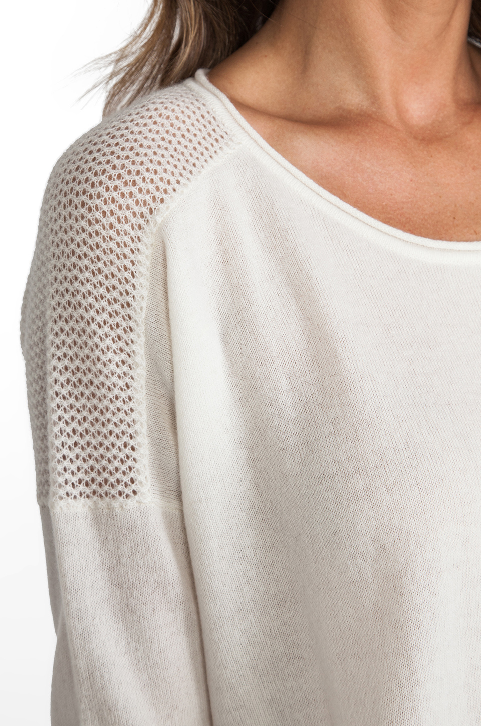 Lyst - Vince Cashmere Sweater in White