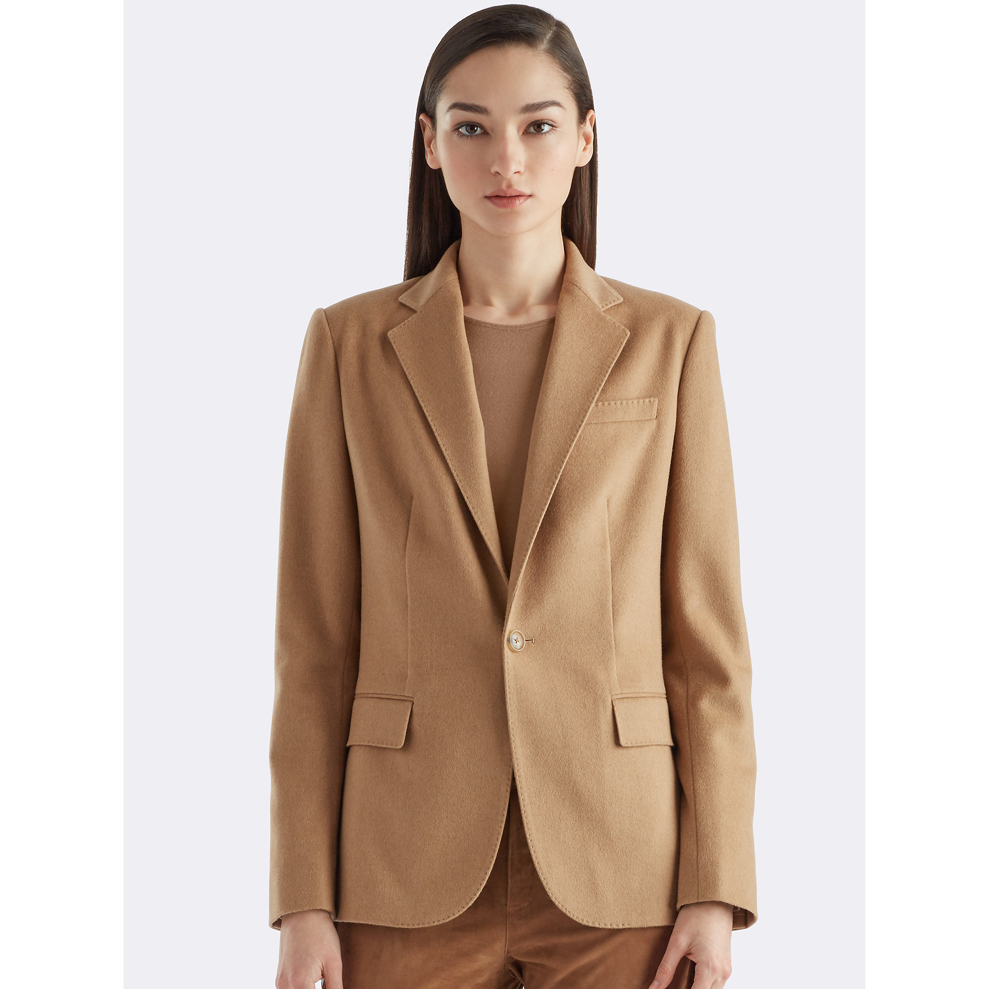 Lyst - Ralph Lauren Natalia Camel-Hair Jacket in Natural