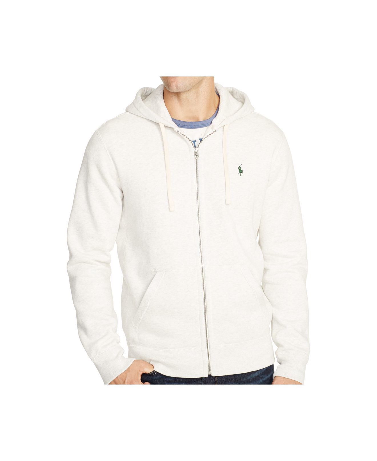 Lyst - Polo Ralph Lauren Full-zip Hoodie in White for Men