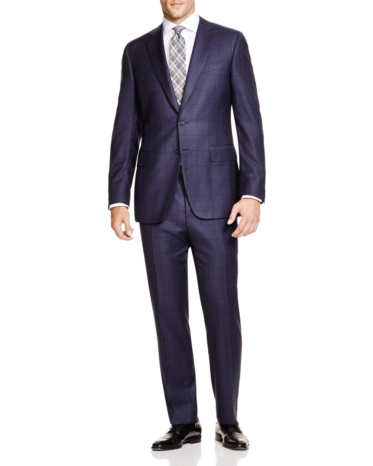 Canali Windowpane Firenze Regular Fit Suit - 100% Bloomingdale's ...