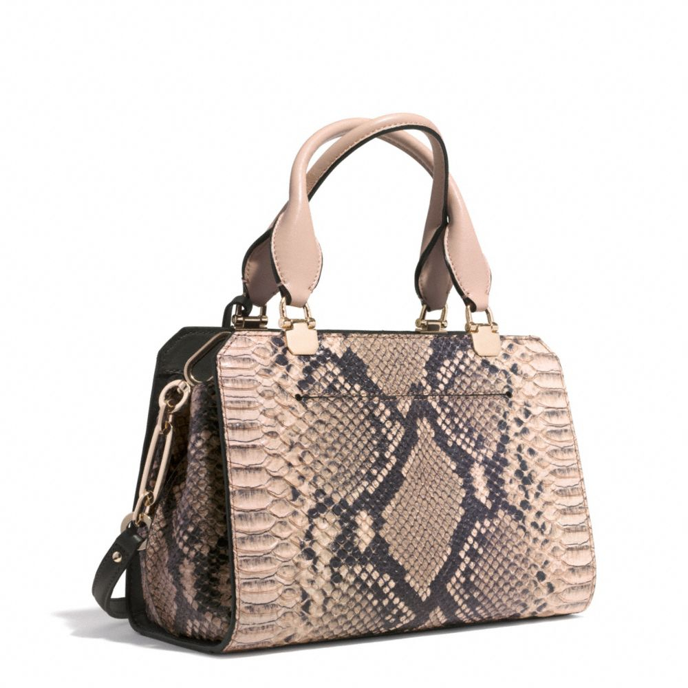 Lyst - Coach Madison Mini Lexington Carryall in Diamond Python Leather