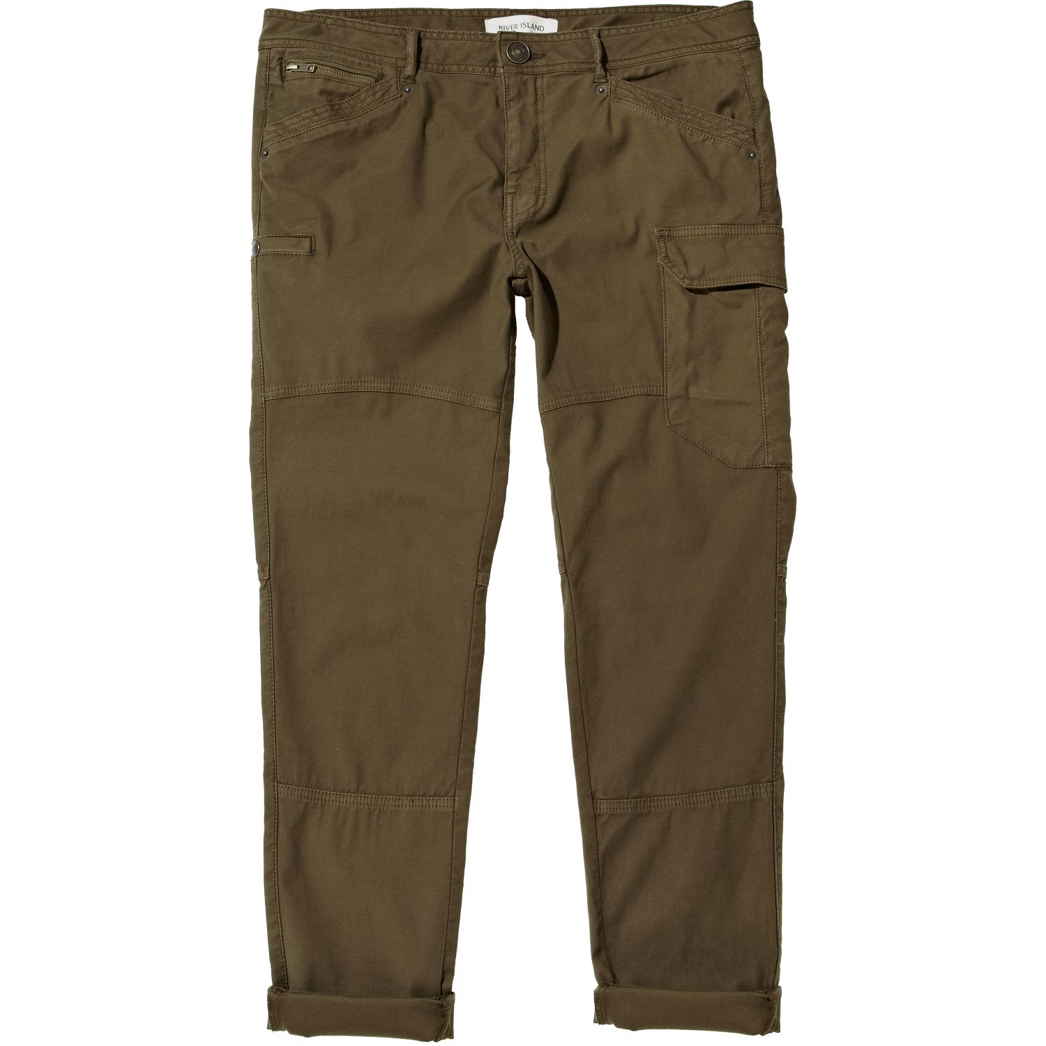 River Island Khaki Skinny Cargo Pants in Khaki for Men | Lyst