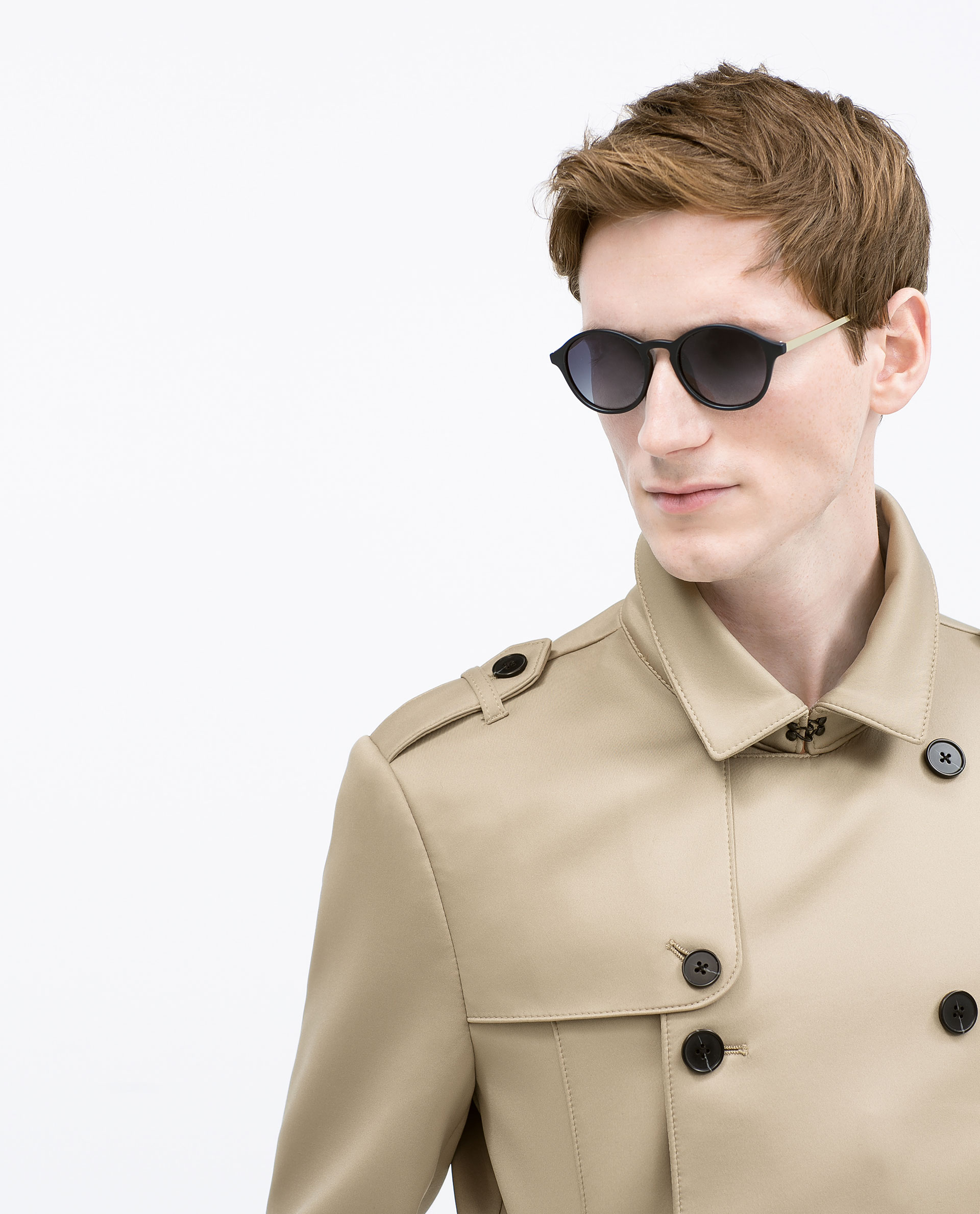 Zara Orange Trenchcoat In For Men Lyst Coat Sizh