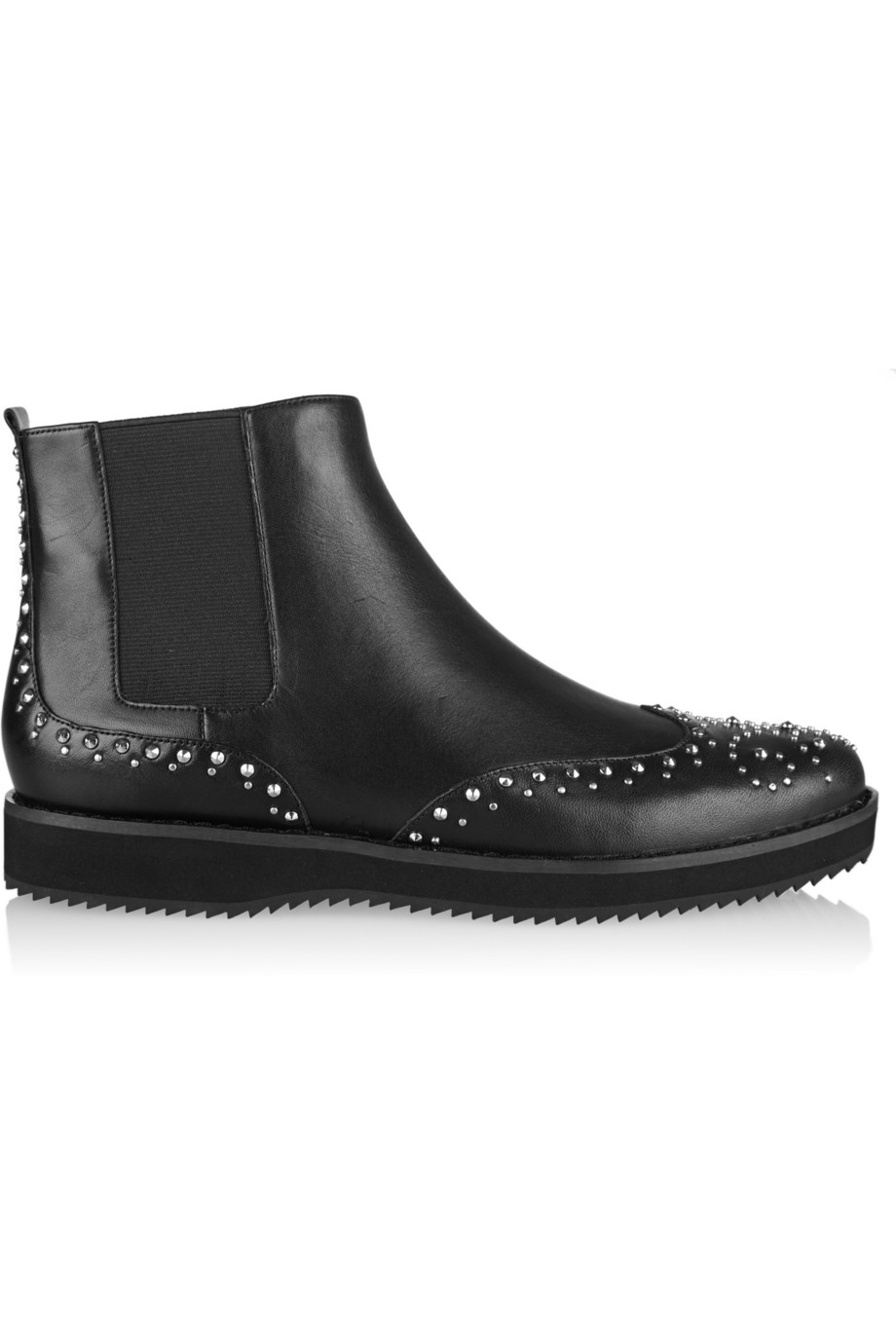 MICHAEL Michael Kors Sofie Studded Leather Chelsea Boots ...