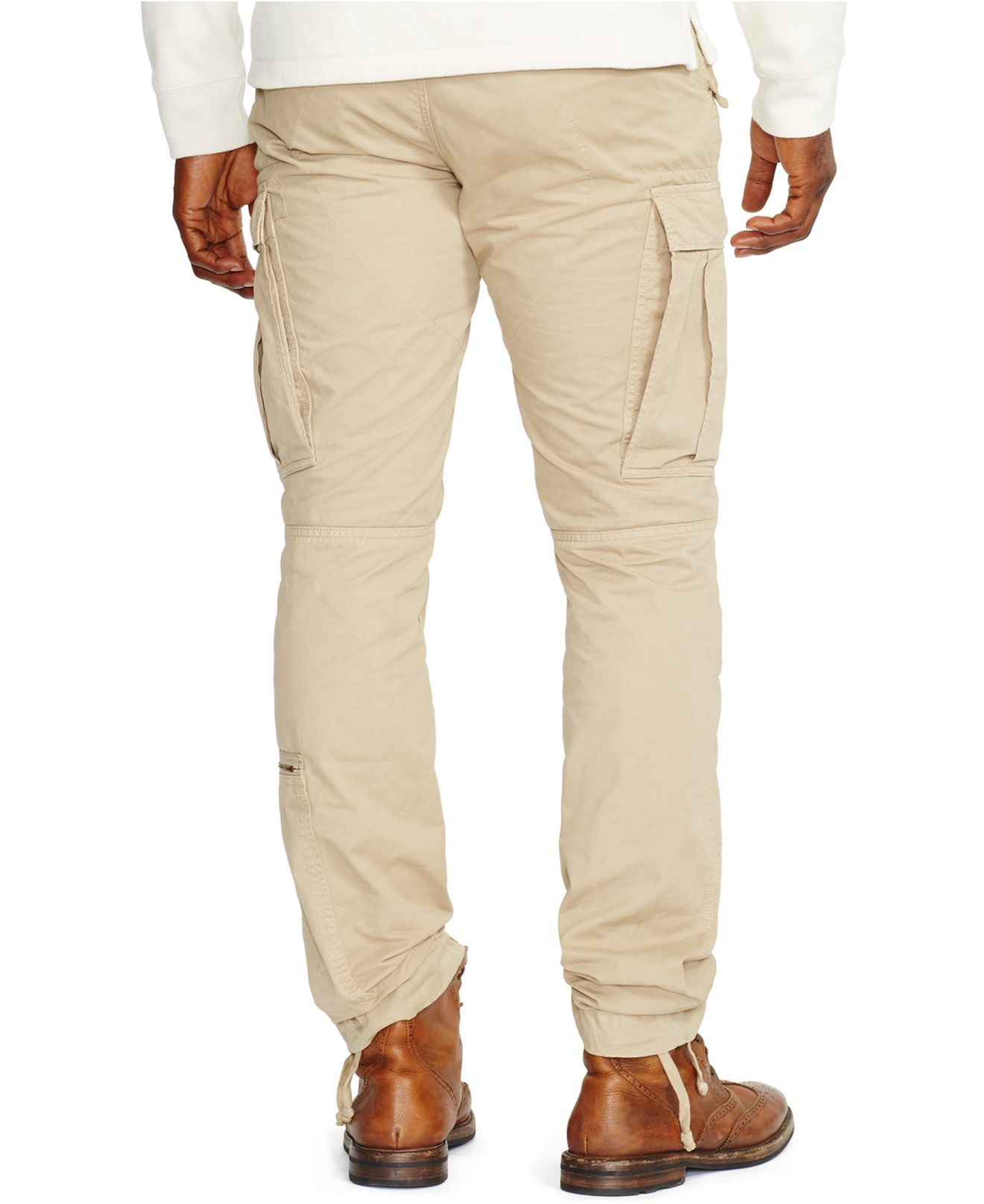 Polo ralph lauren Big And Tall Military Cargo Pant in Natural for Men ...