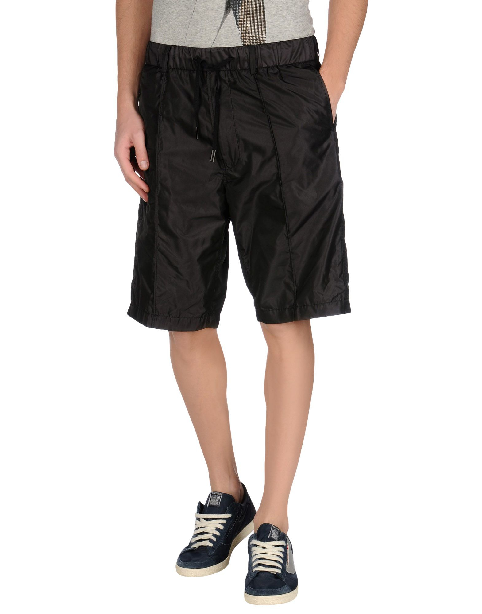 Diesel Bermuda Shorts in Black for Men | Lyst