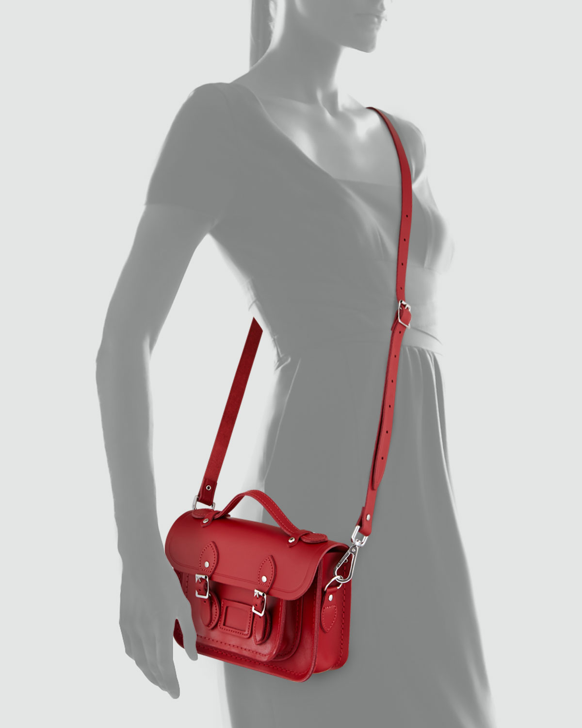 Lyst Cambridge Satchel Company Mini Leather Bag Red In Gallery