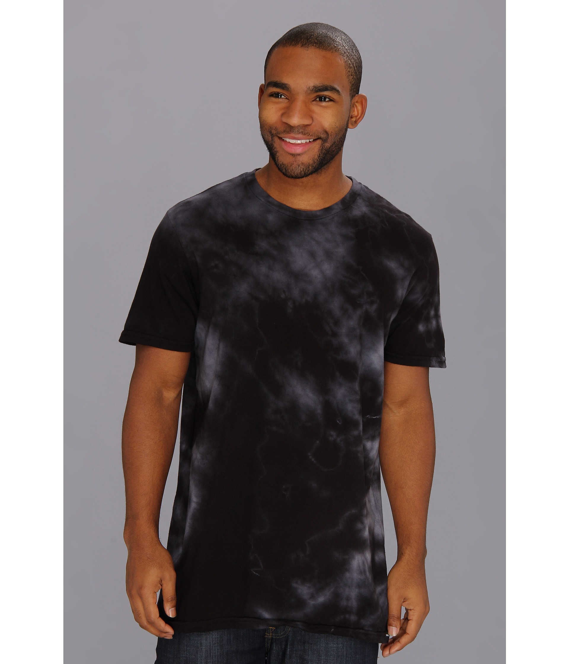 Volcom Tea Stain Solid Ss Washed Tee in Black for Men (Tinted Black) | Lyst