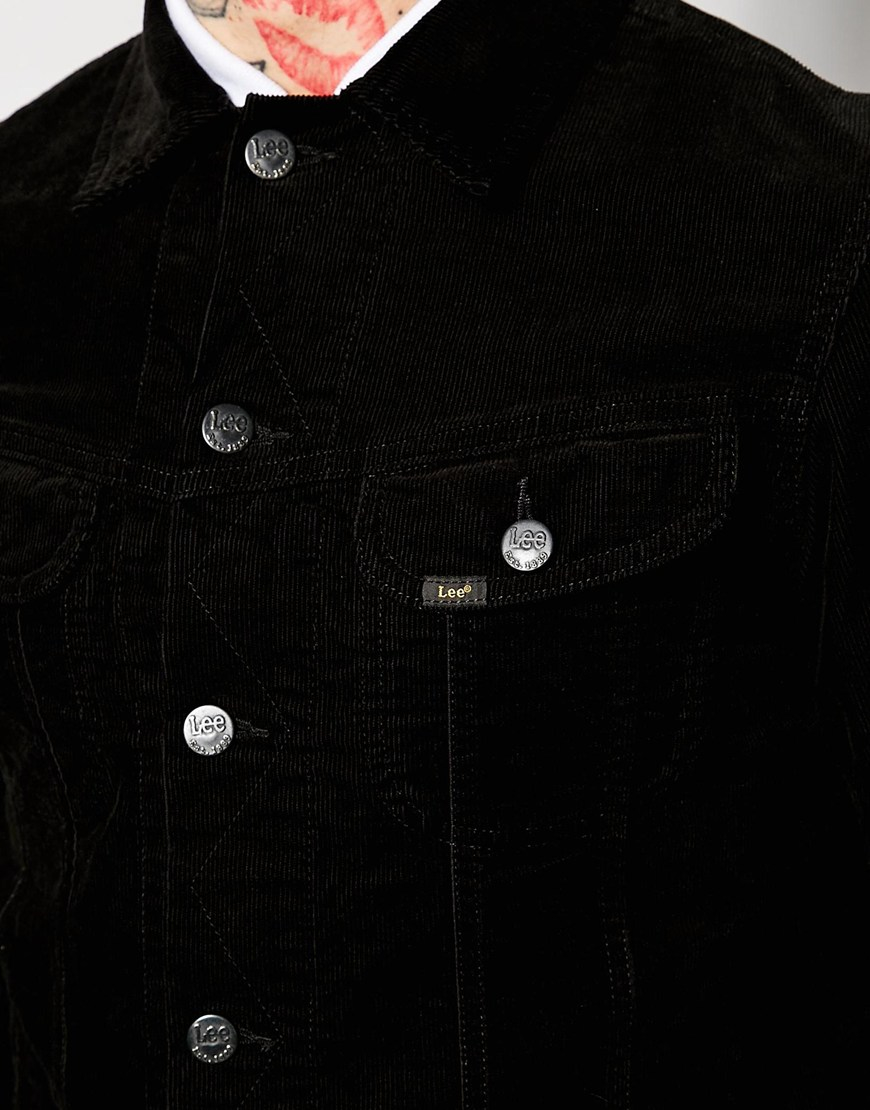 lee black denim jacket mens