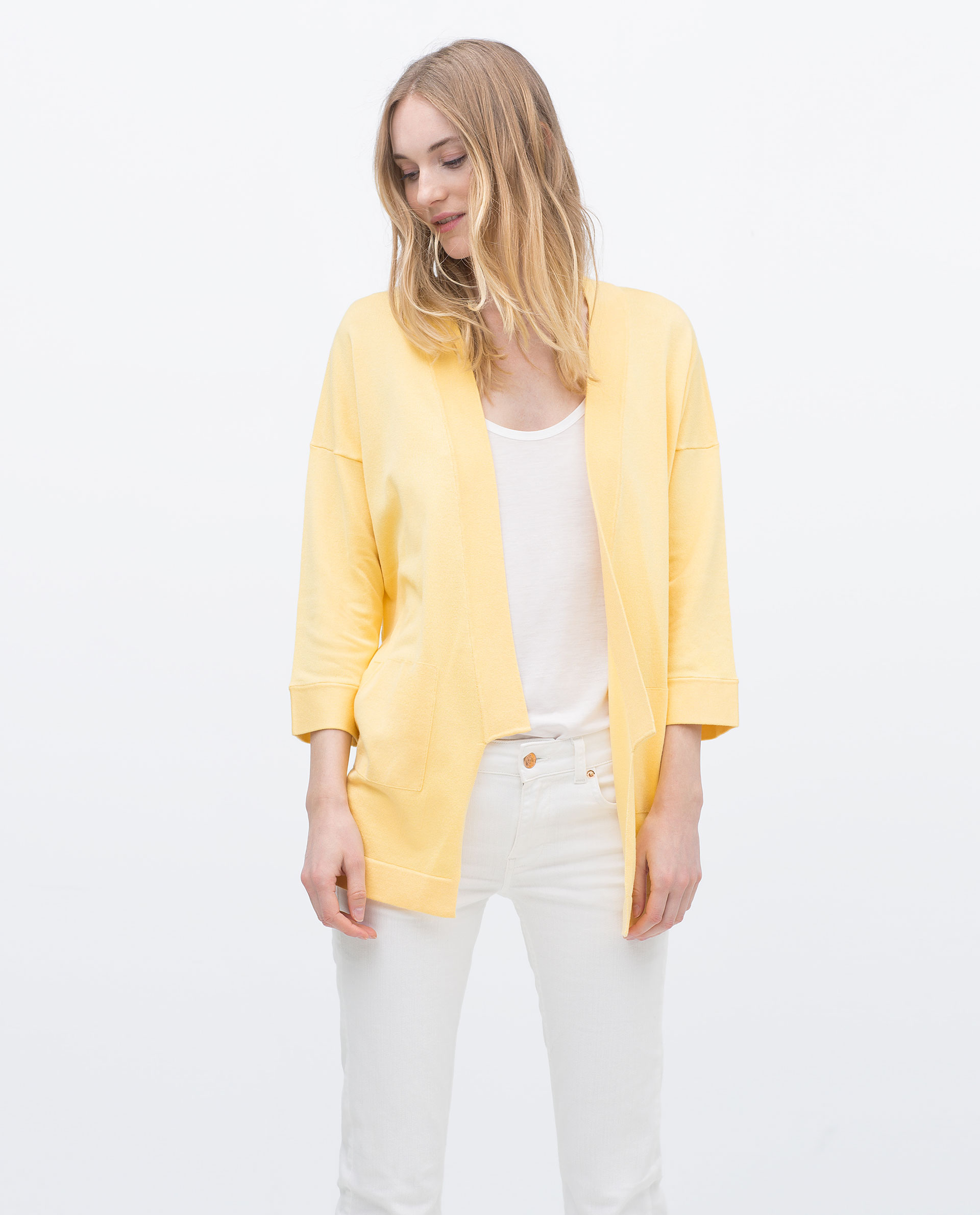 Zara Jacket in Yellow | Lyst