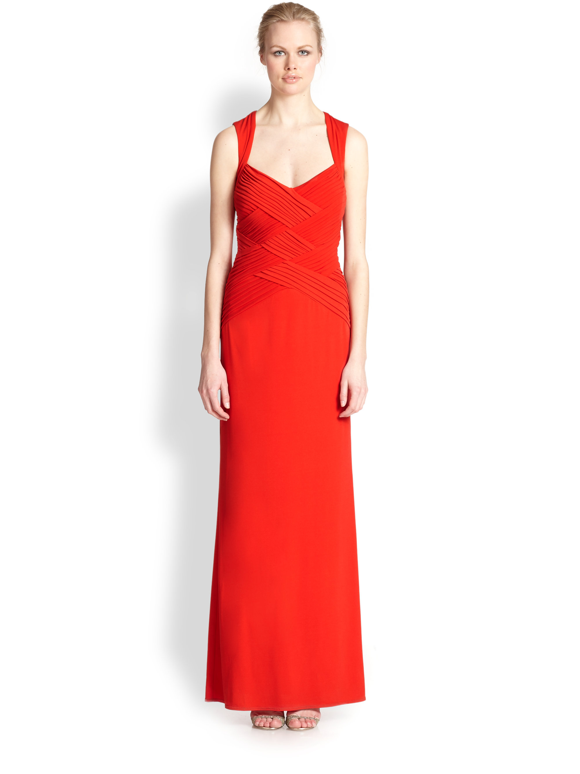 Lyst Laundry By Shelli Segal CrisscrossBodice Gown in Red
