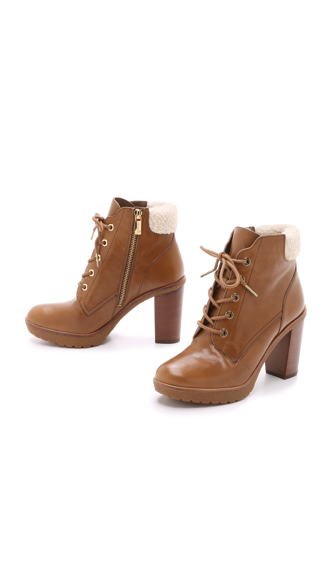 michael kors tamara lace up bootie