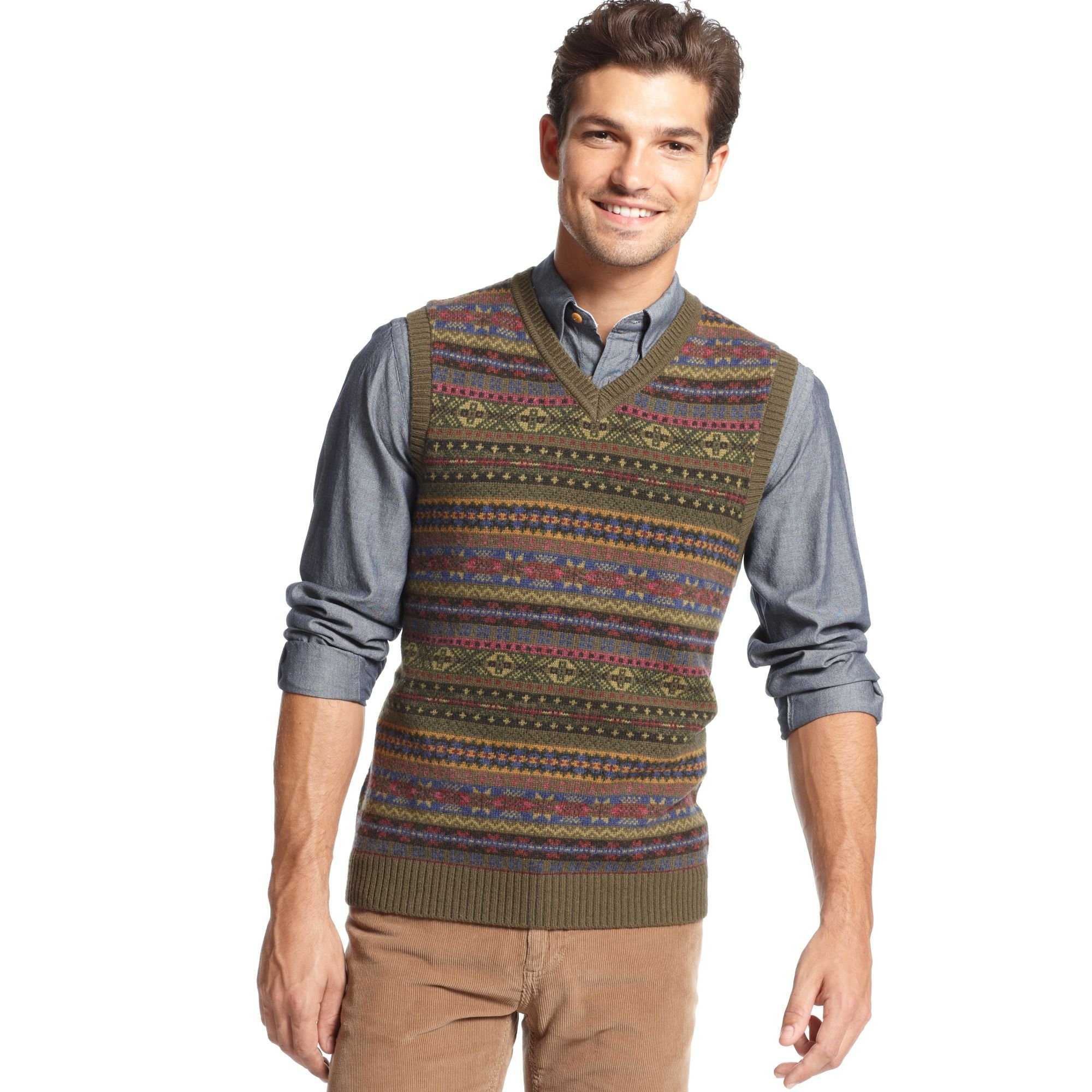 Lyst - Tommy Hilfiger Harry Fair Isle Sweater Vest for Men