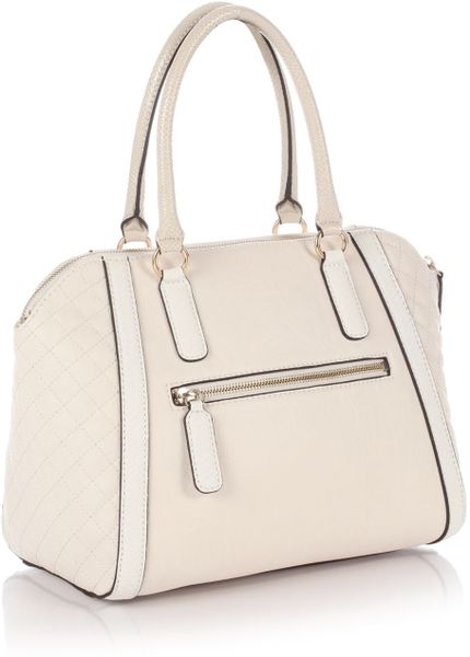 Guess Whirlwind Uptown Satchel in White | Lyst