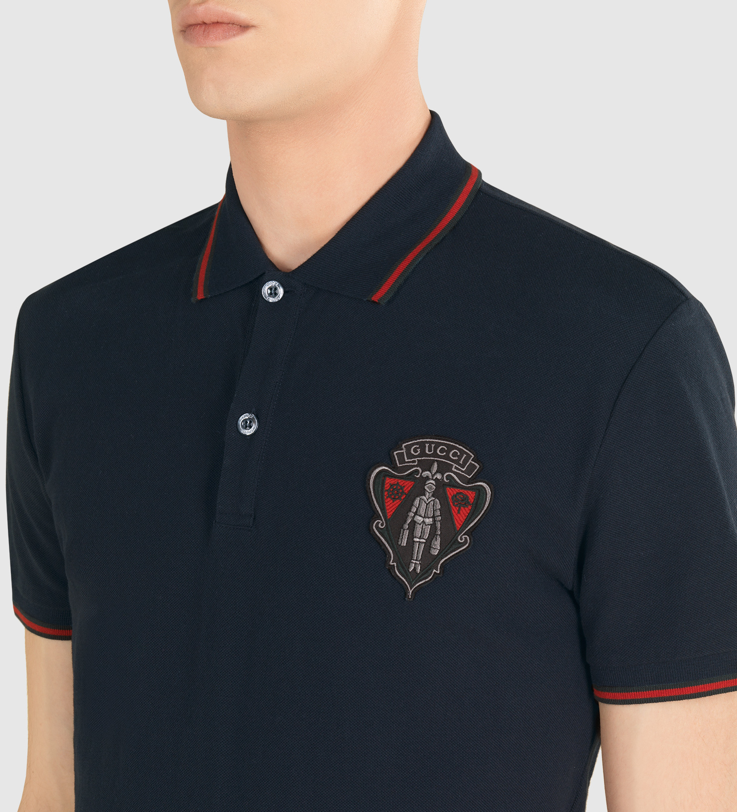 Gucci Polo Shirt From Equestrian Collection in Blue for Men | Lyst