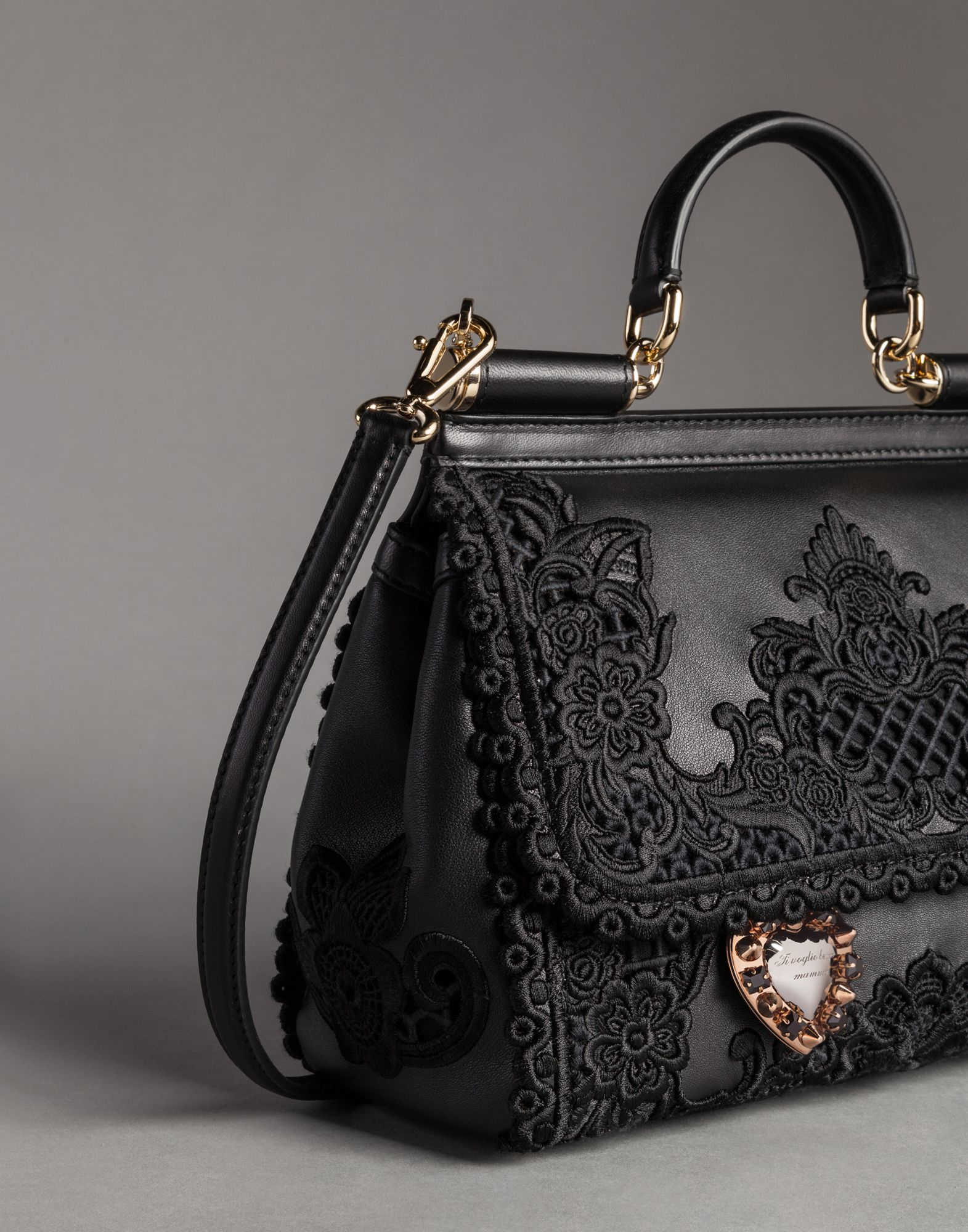 Dolce And Gabbana Black Lace Bag Rt Ltd