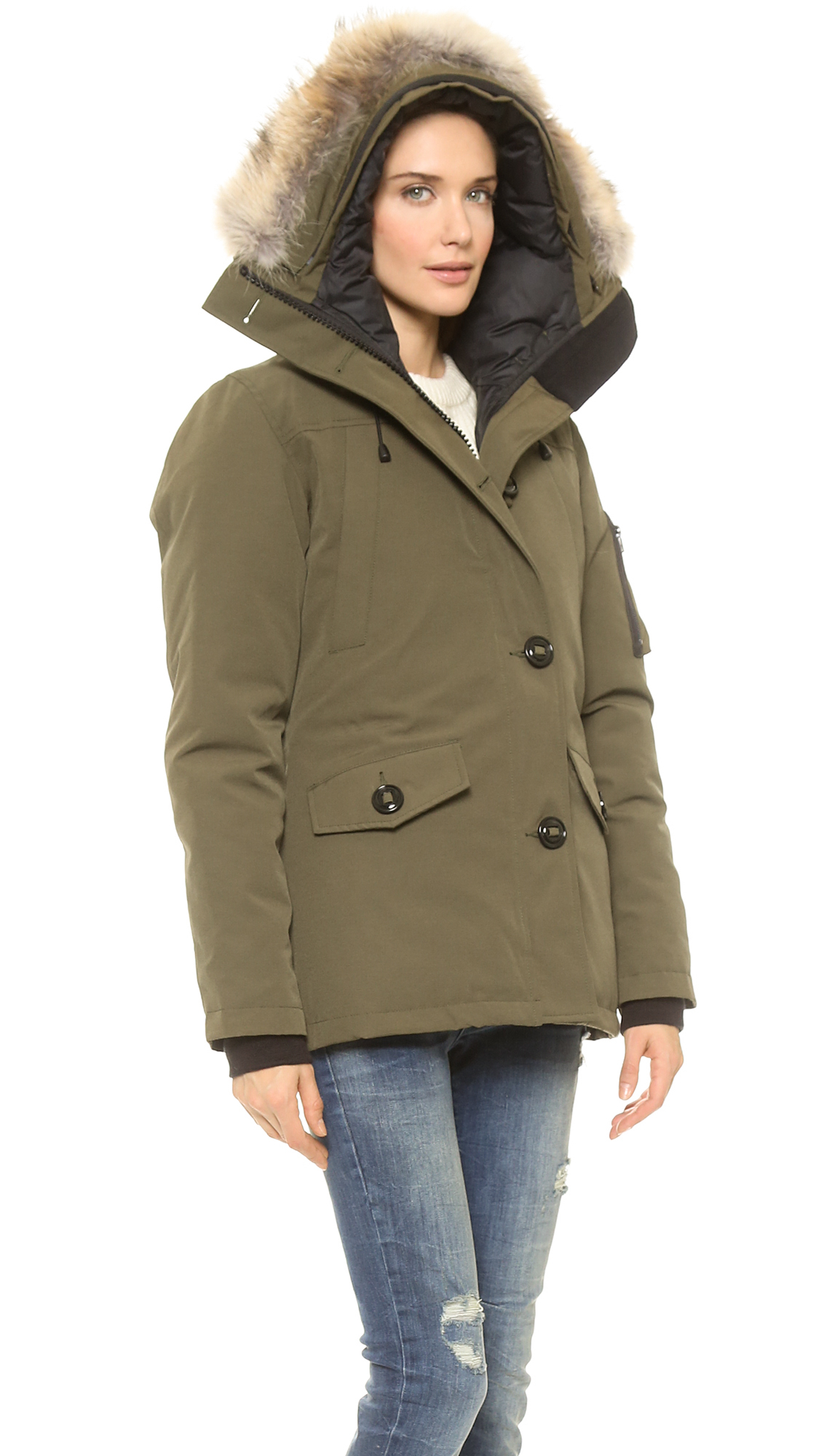 Lyst - Canada Goose Montebello Parka - Navy in Green