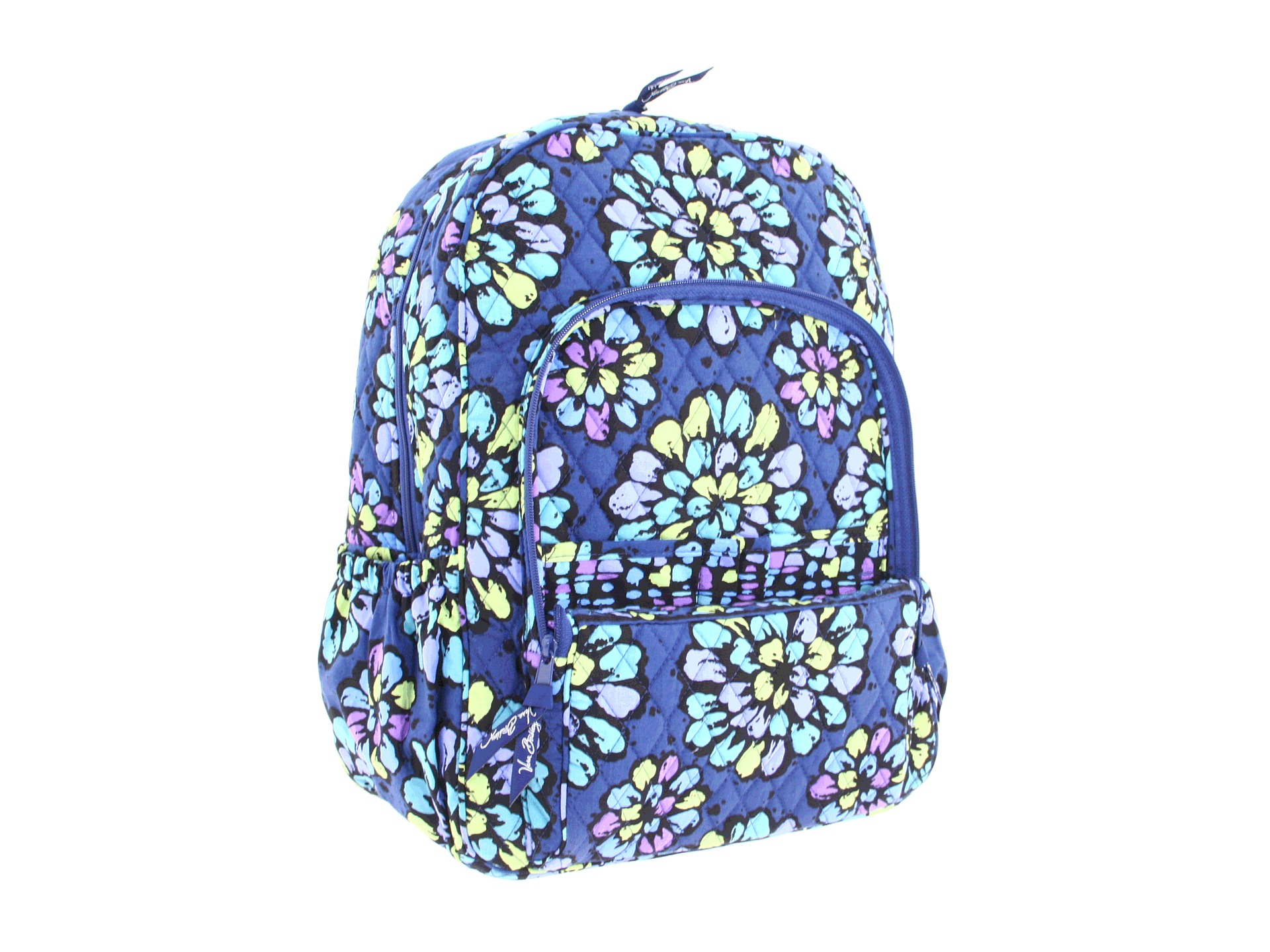 vera bradley bordeaux blooms campus backpack