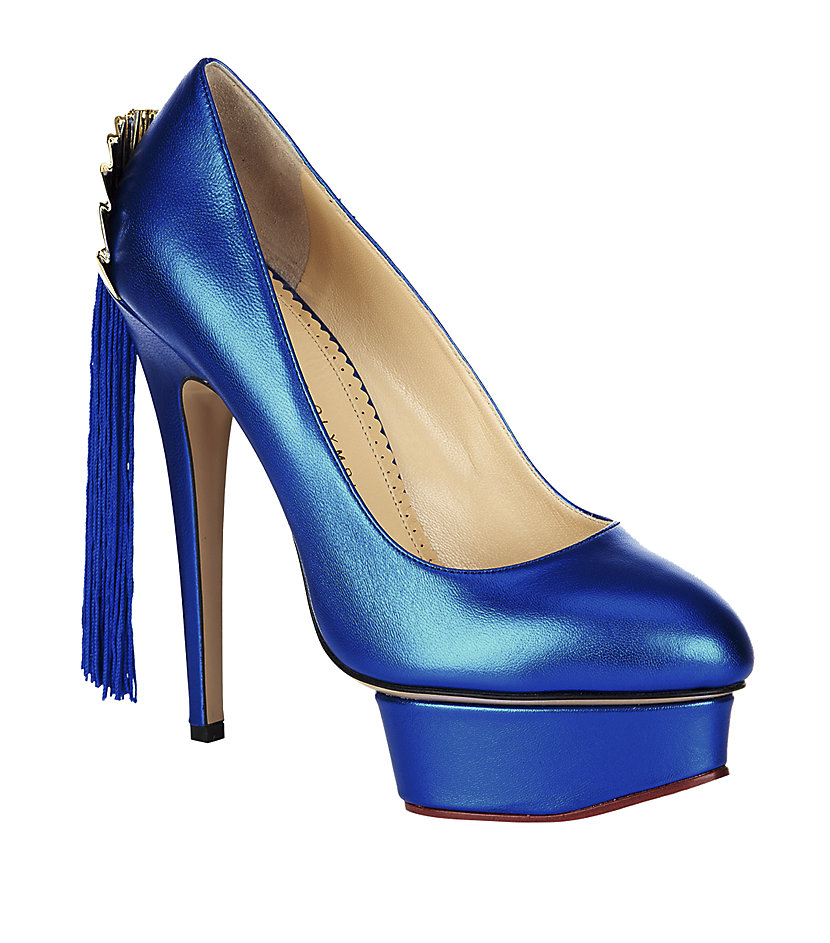 Charlotte olympia Fantastic Dolly Pump in Blue | Lyst