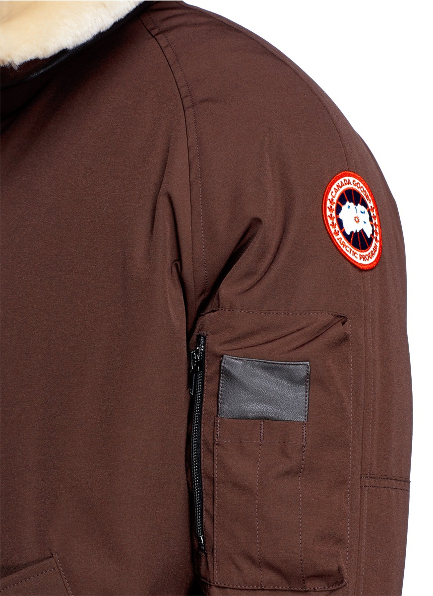 canada goose brown foxe bomber jacket canada goose brown foxe bomber jacket