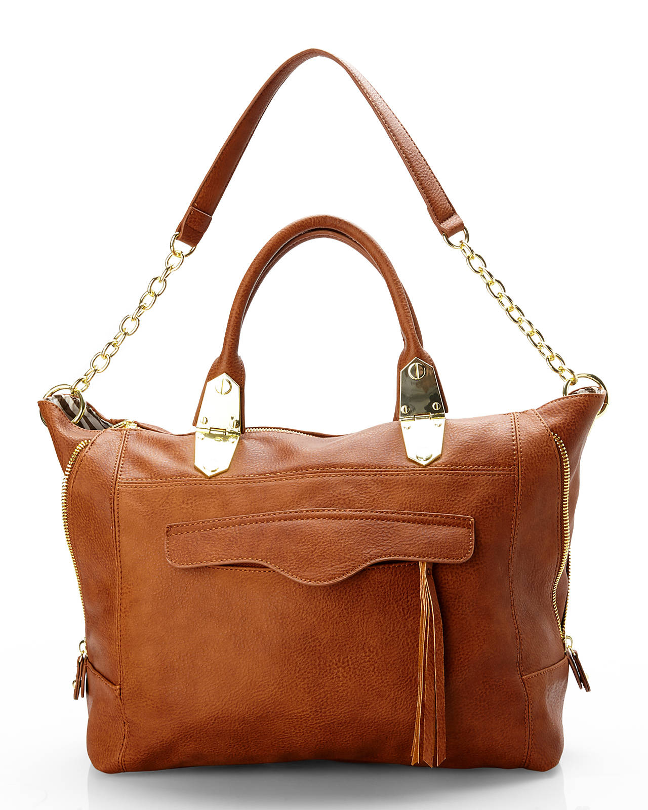 steve madden cognac satchel